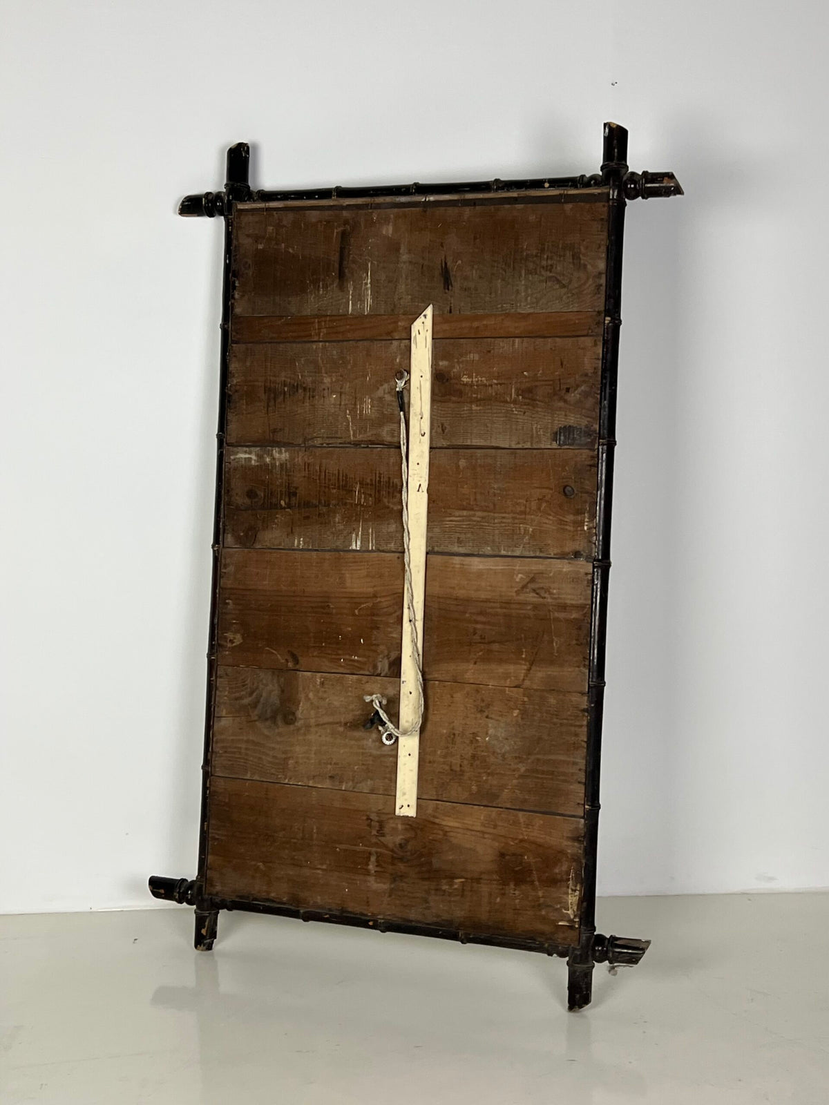 Large French Faux Bamboo Mirror, c. 1910, photo 14