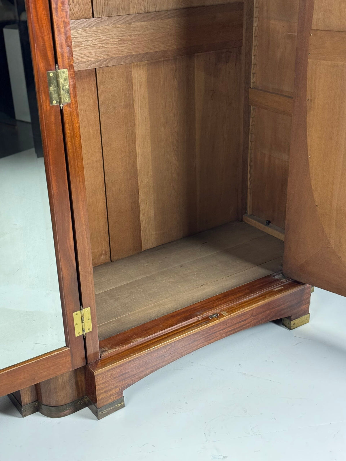 Art Deco Mahogany Gentleman's Wardrobe, Belgium, 1920 to 1940, photo 21