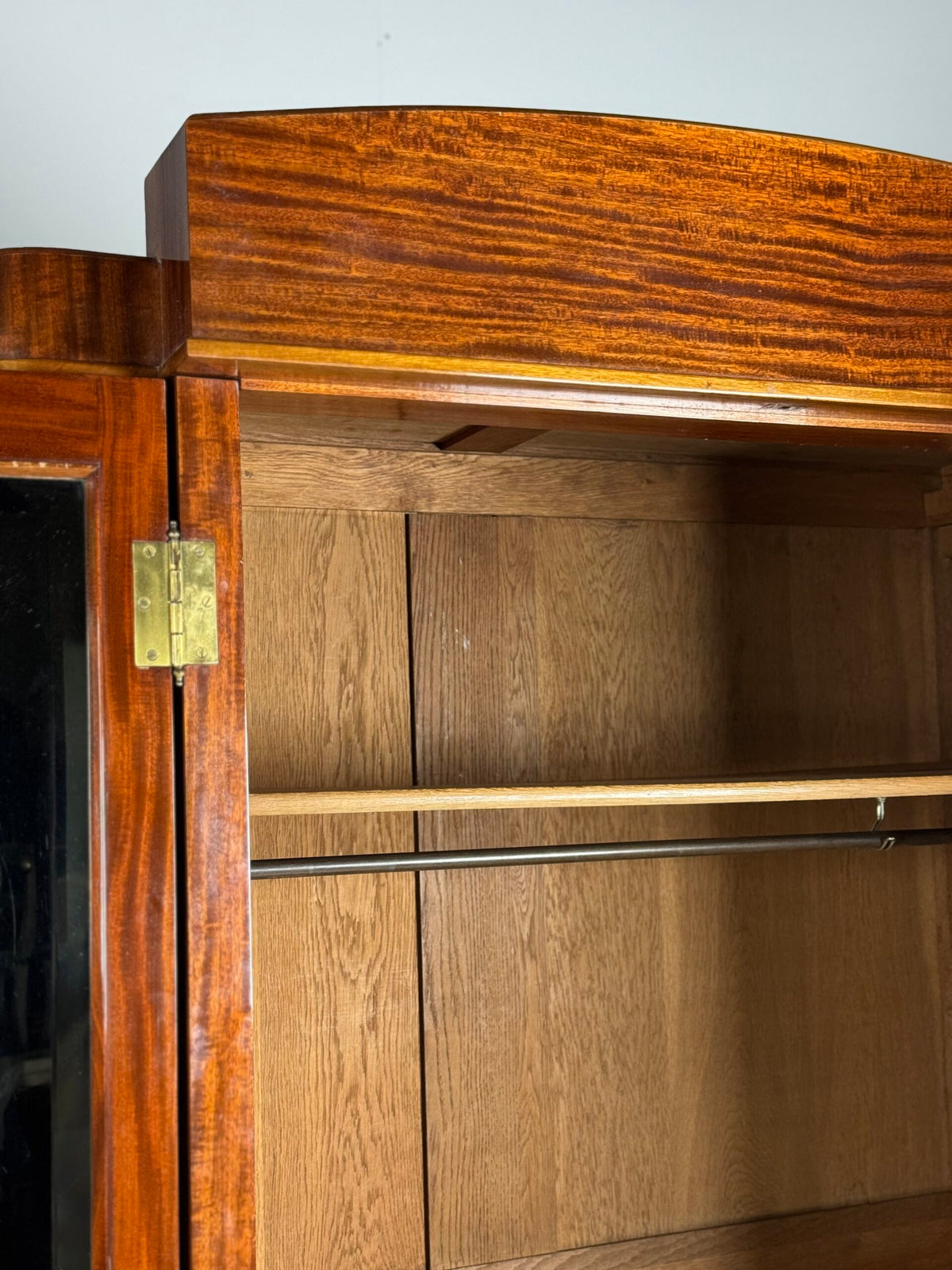 Art Deco Mahogany Gentleman's Wardrobe, Belgium, 1920 to 1940, photo 18