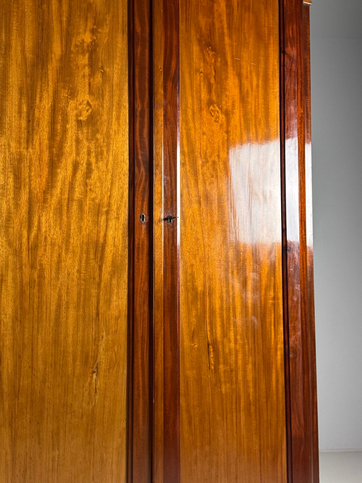 Art Deco Mahogany Gentleman's Wardrobe, Belgium, 1920 to 1940, photo 24