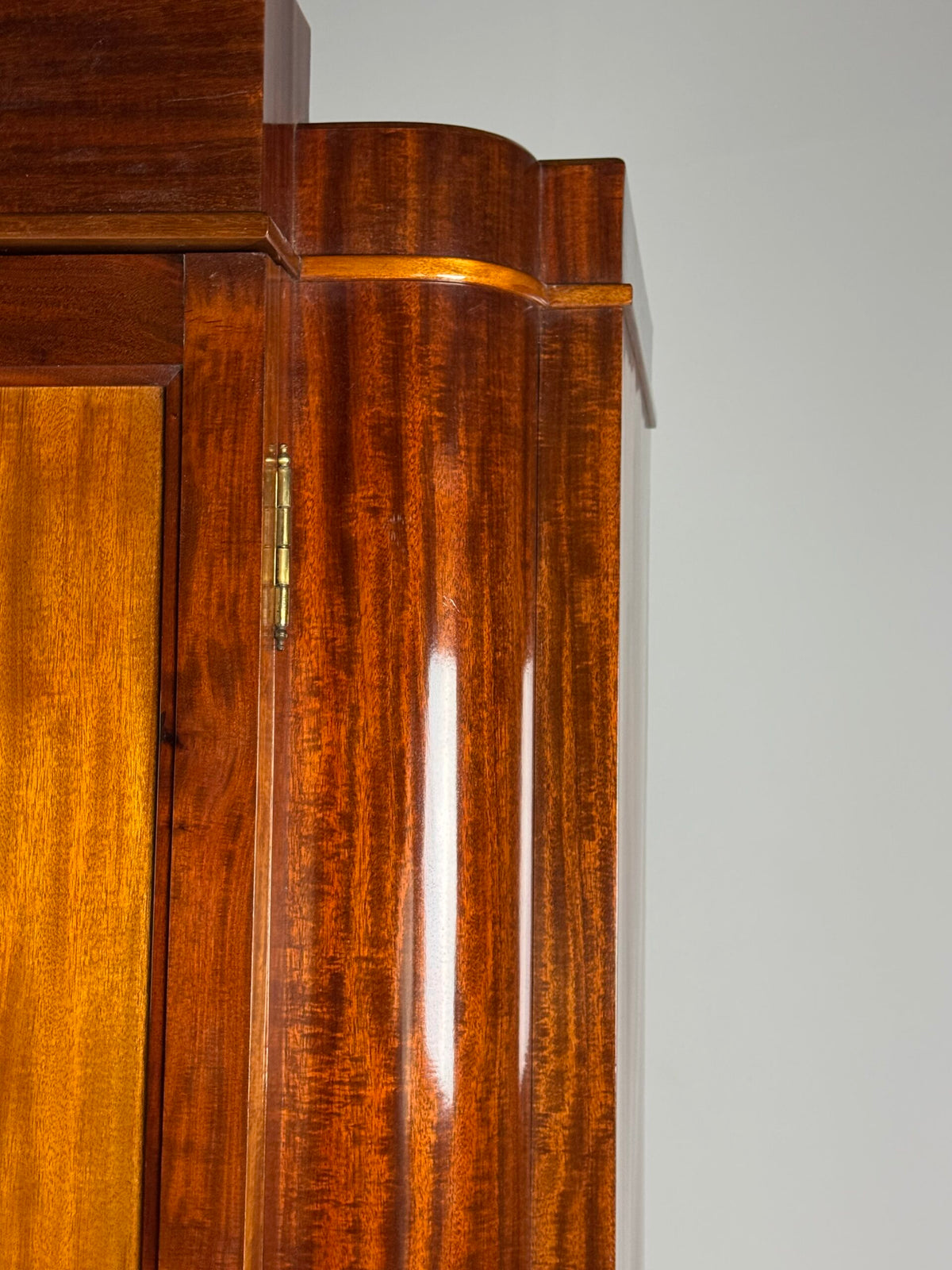 Art Deco Mahogany Gentleman's Wardrobe, Belgium, 1920 to 1940, photo 20