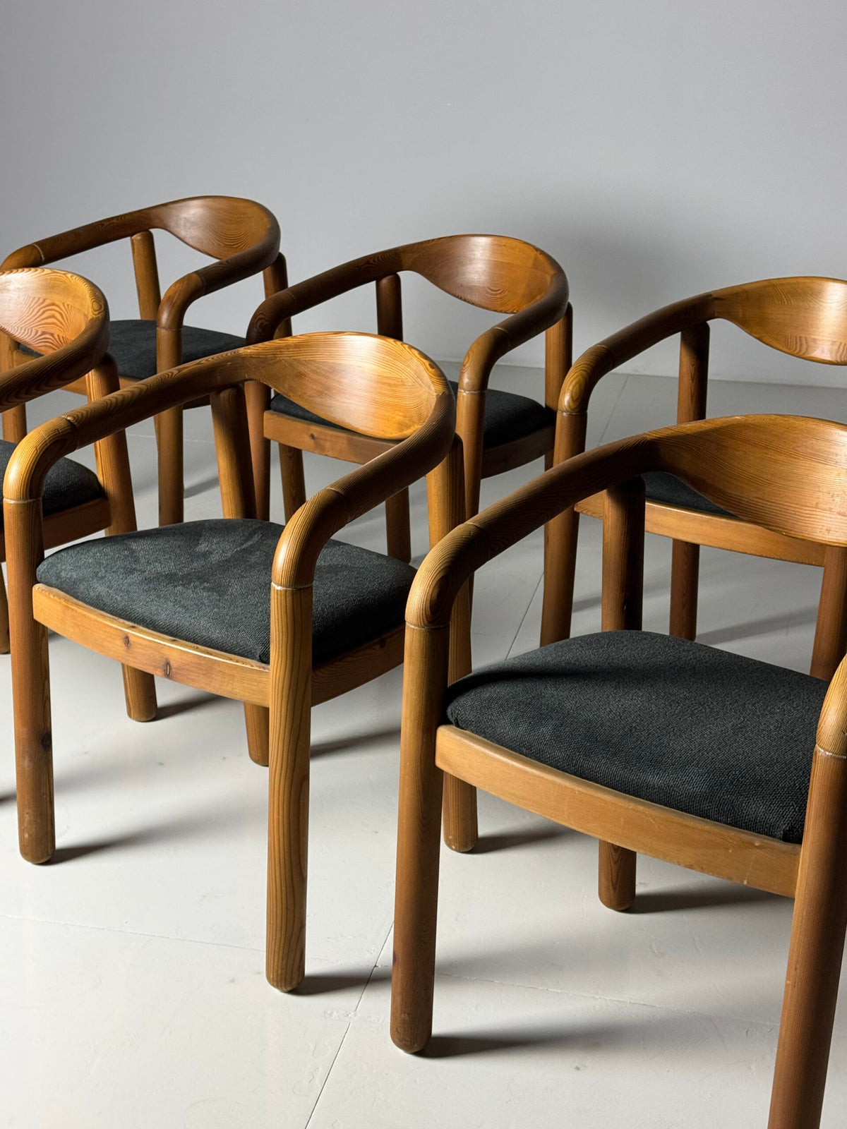 Set of Six Rainer Daumiller Dining Chairs, Denmark, 1970s, photo 11