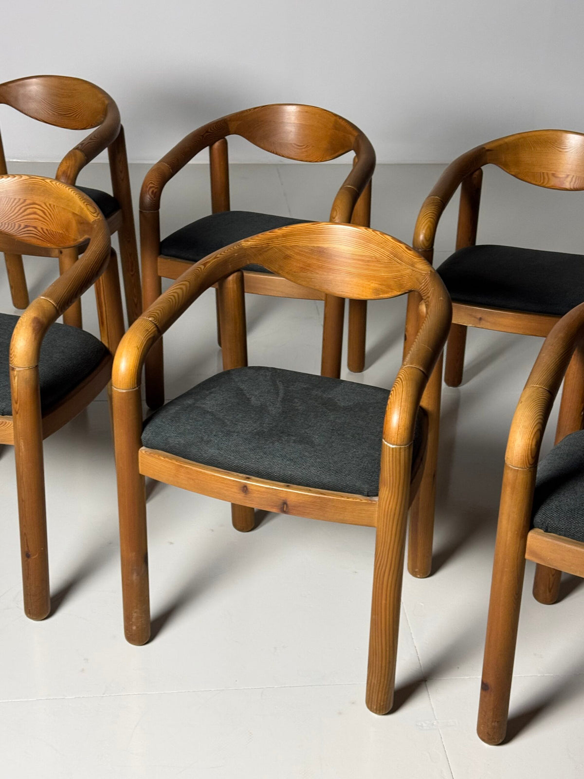 Set of Six Rainer Daumiller Dining Chairs, Denmark, 1970s, photo 8