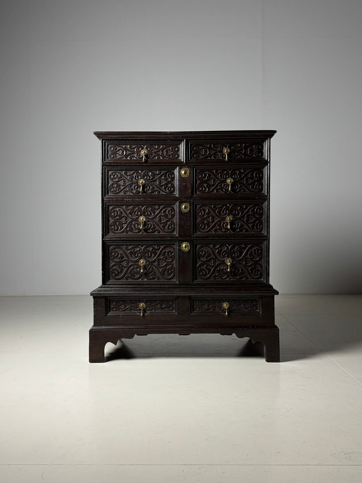 English Oak Chest on Stand, 19th Century, photo 20