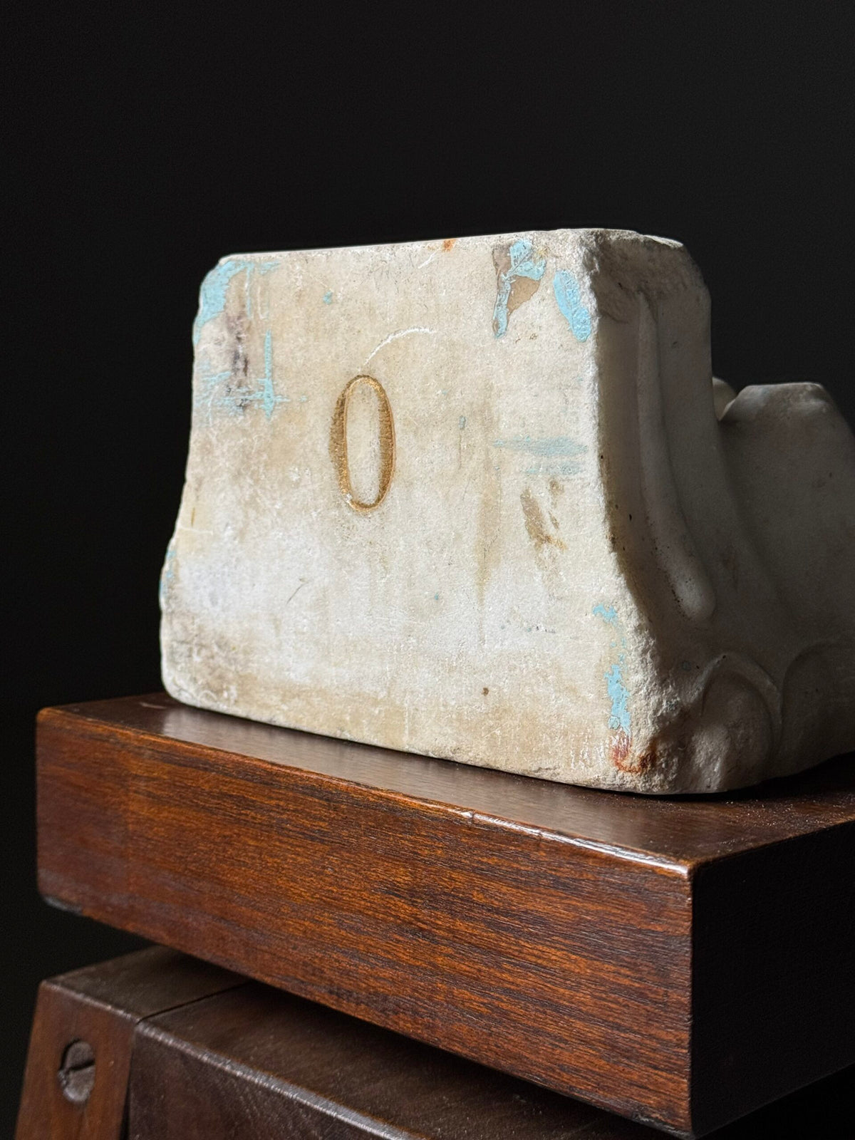 Pair of Hand Carved Marble Lion Paw Feet, 20th Century, photo 3