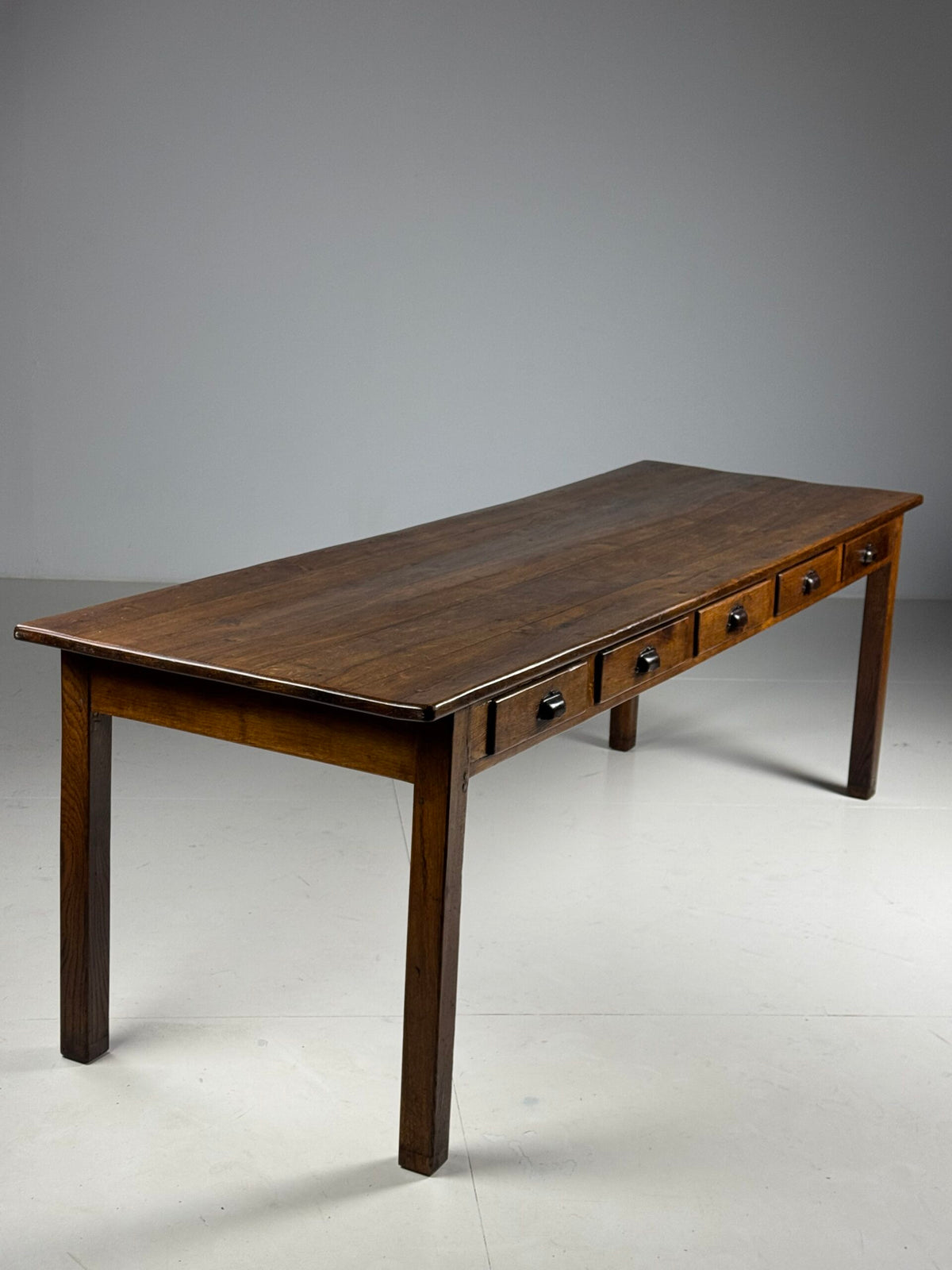 French Oak Farmhouse Dining Table with Ten Drawers, 250 cm, photo 13
