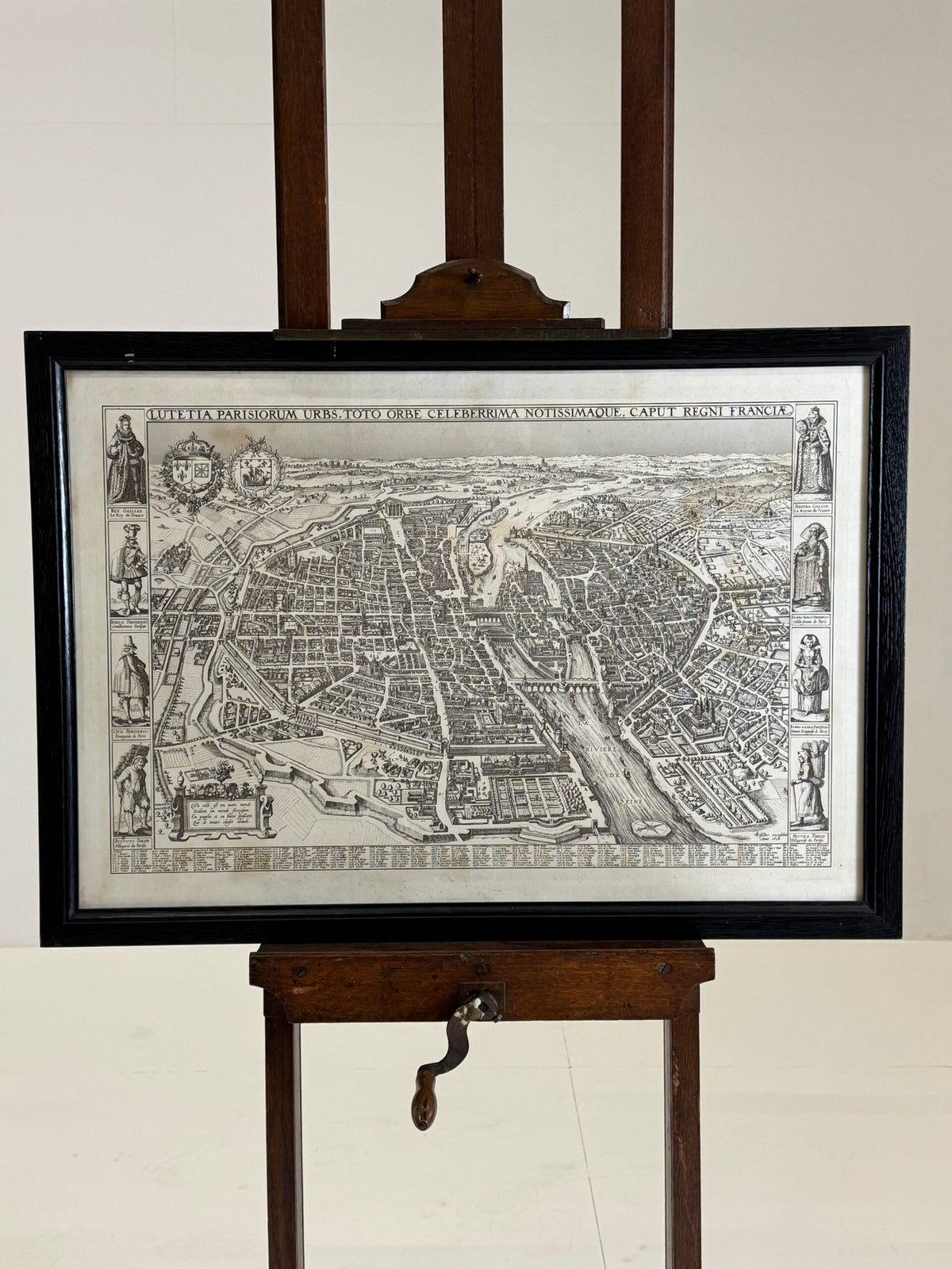Framed Map of Paris in 1618, photo 17