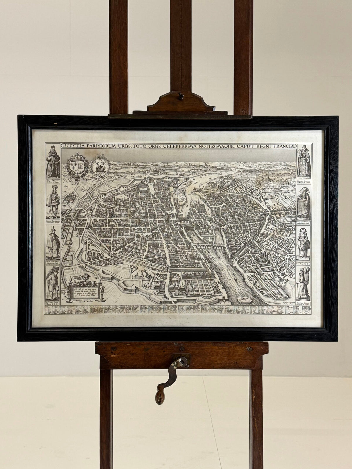 Framed Map of Paris in 1618, photo 16
