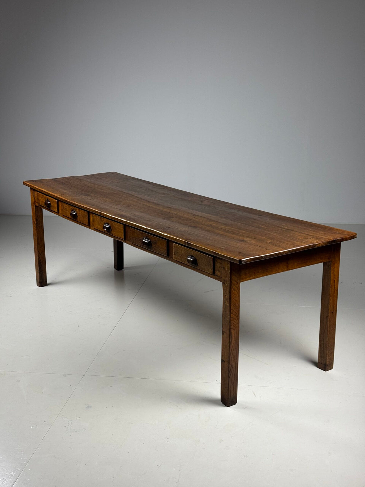 French Oak Farmhouse Dining Table with Ten Drawers, 250 cm, photo 23