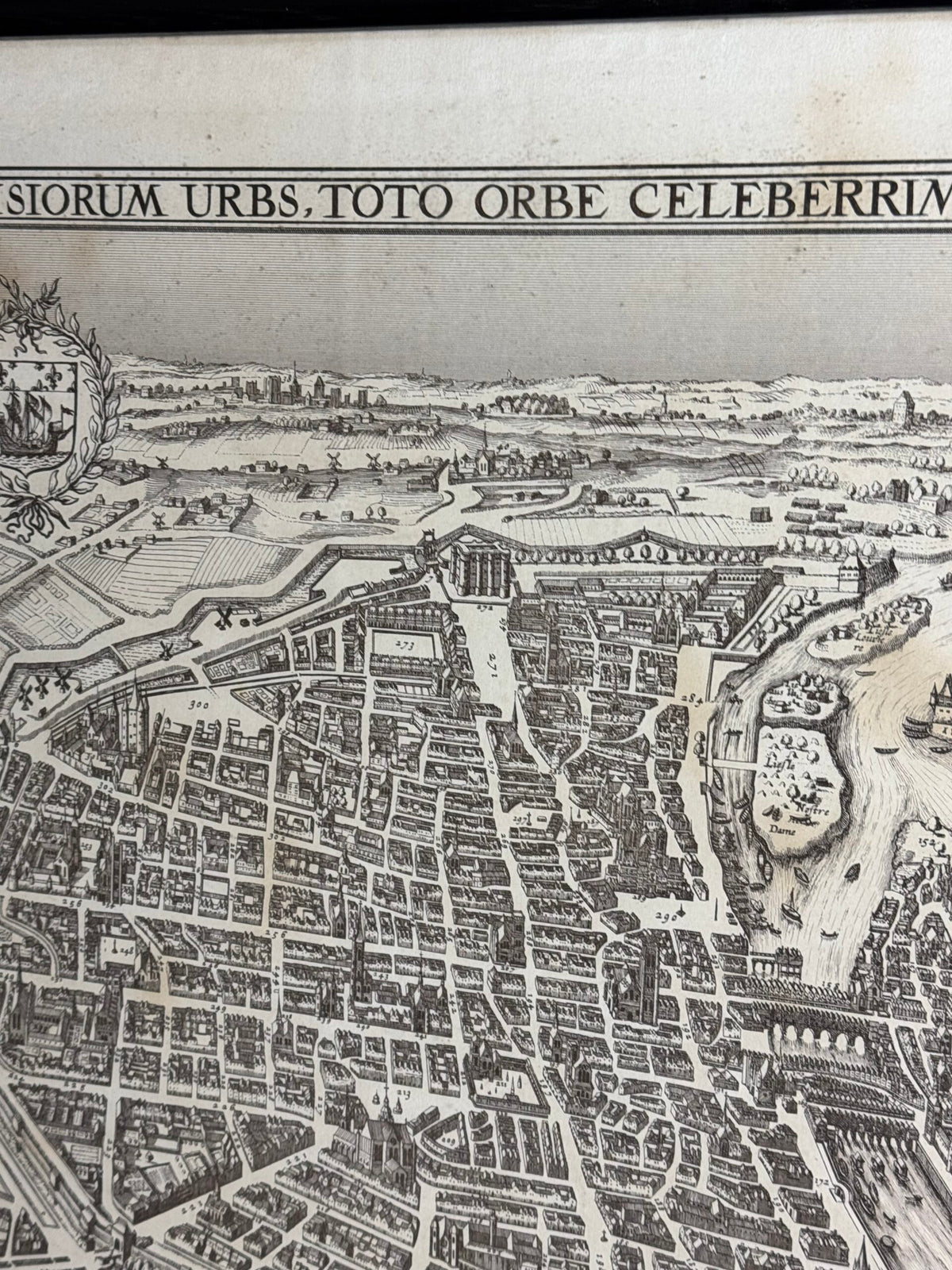 Framed Map of Paris in 1618, photo 10