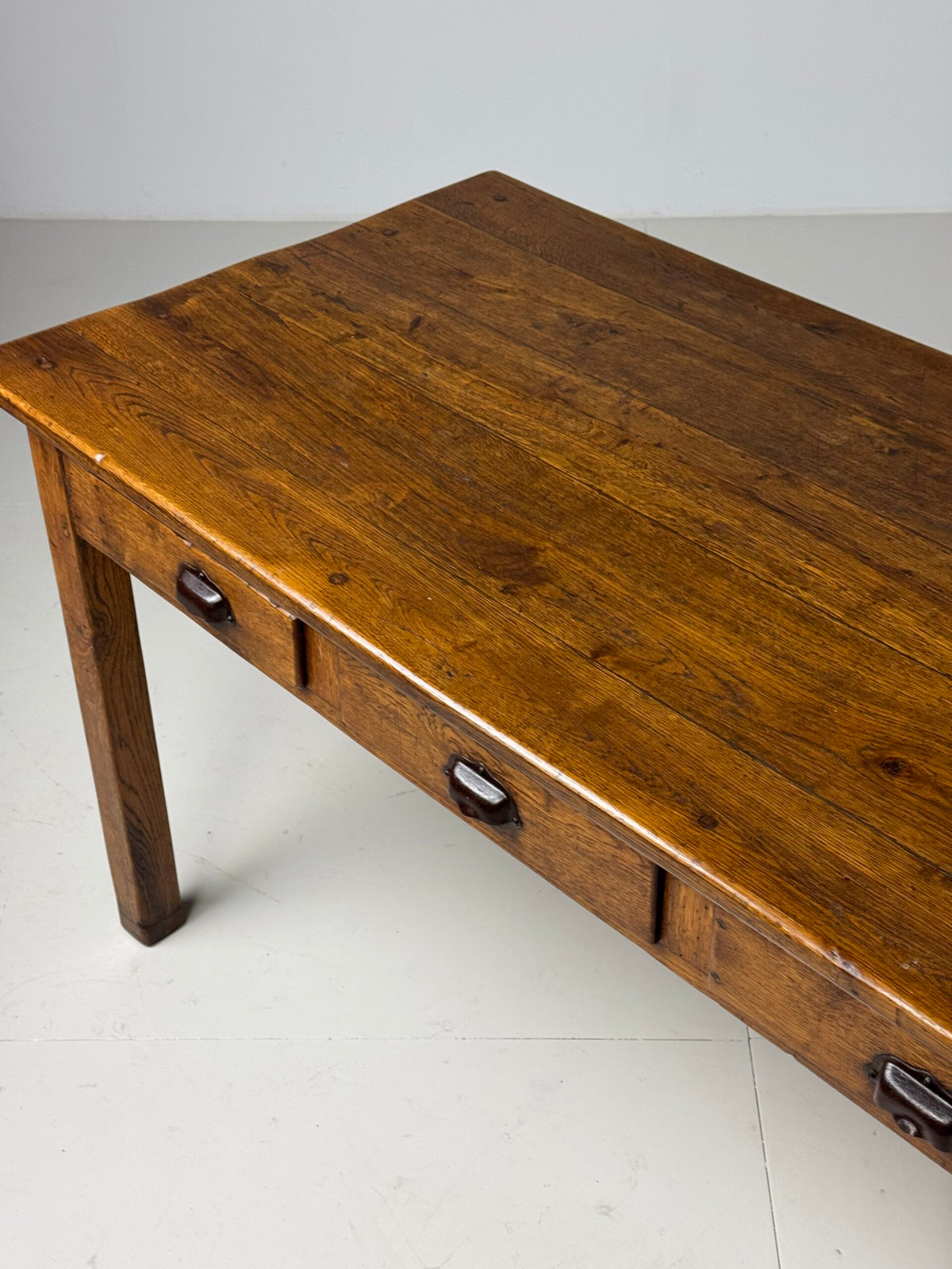 French Oak Farmhouse Dining Table with Ten Drawers, 250 cm, photo 25