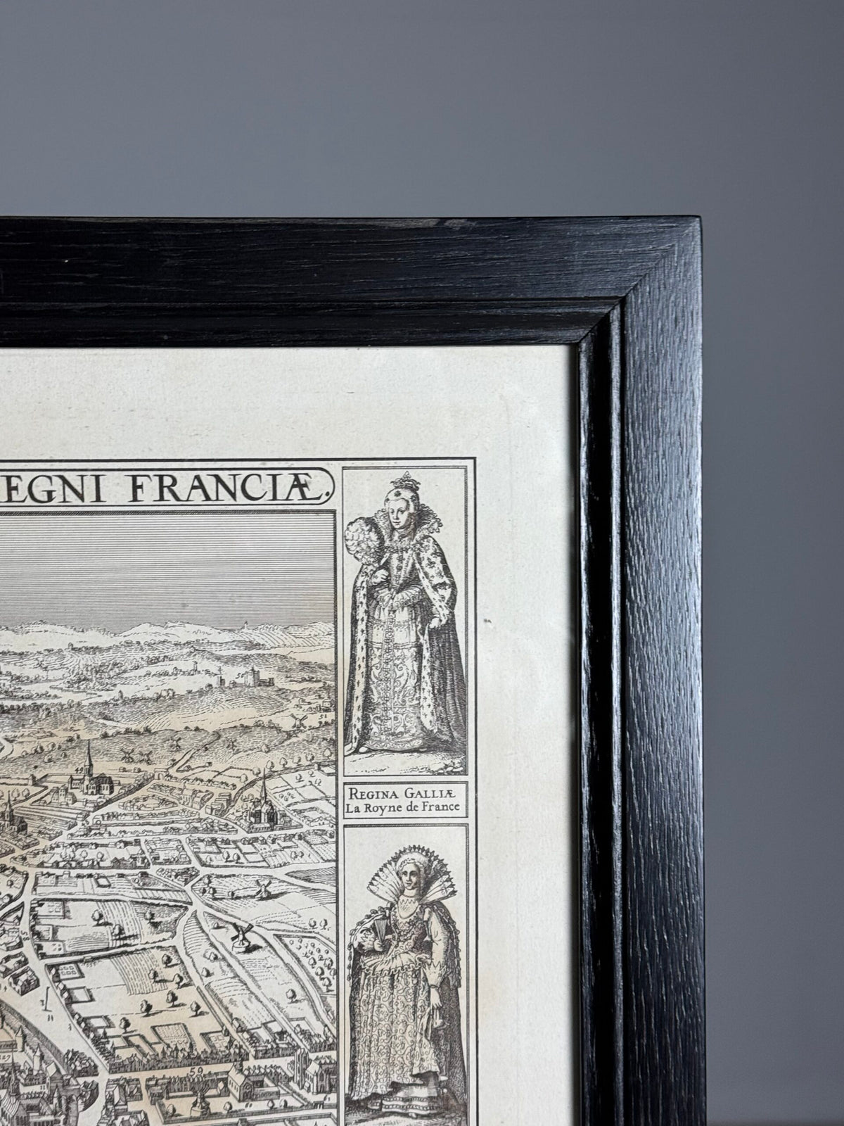 Framed Map of Paris in 1618, photo 6