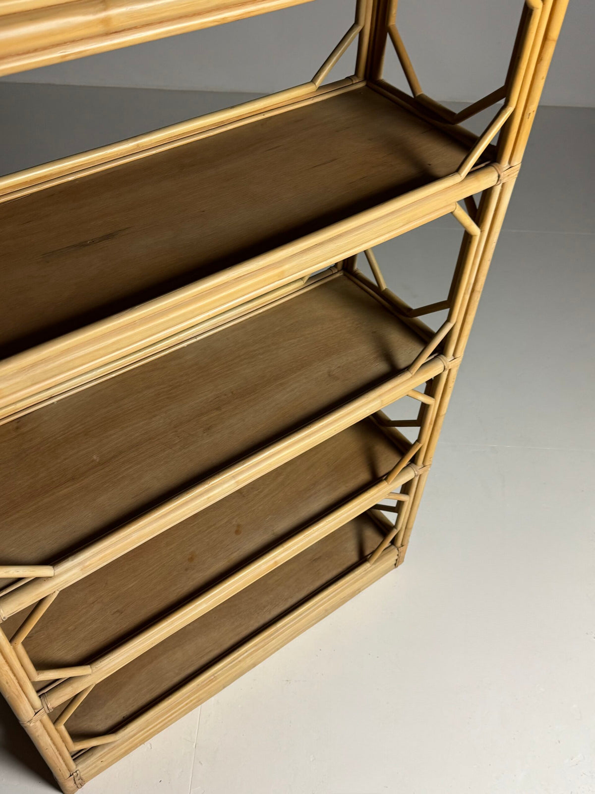 Vintage French Bamboo Bookcase, c. 1980, photo 8