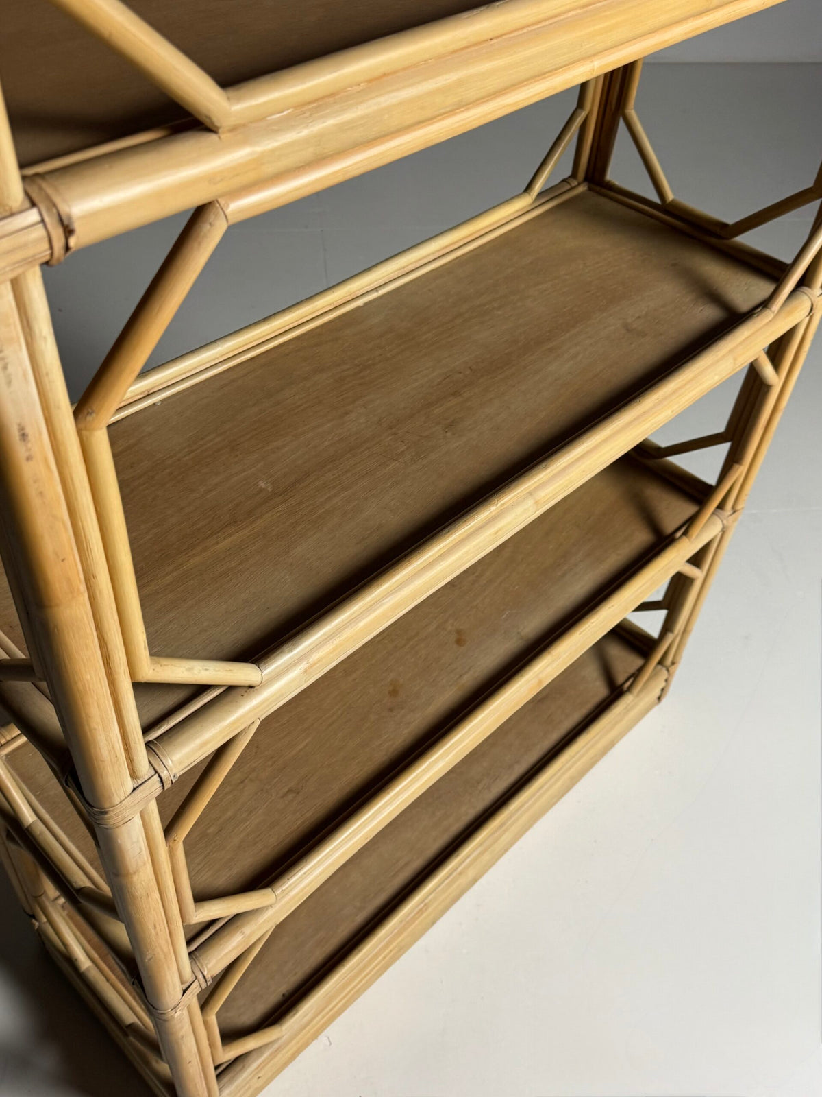 Vintage French Bamboo Bookcase, c. 1980, photo 11