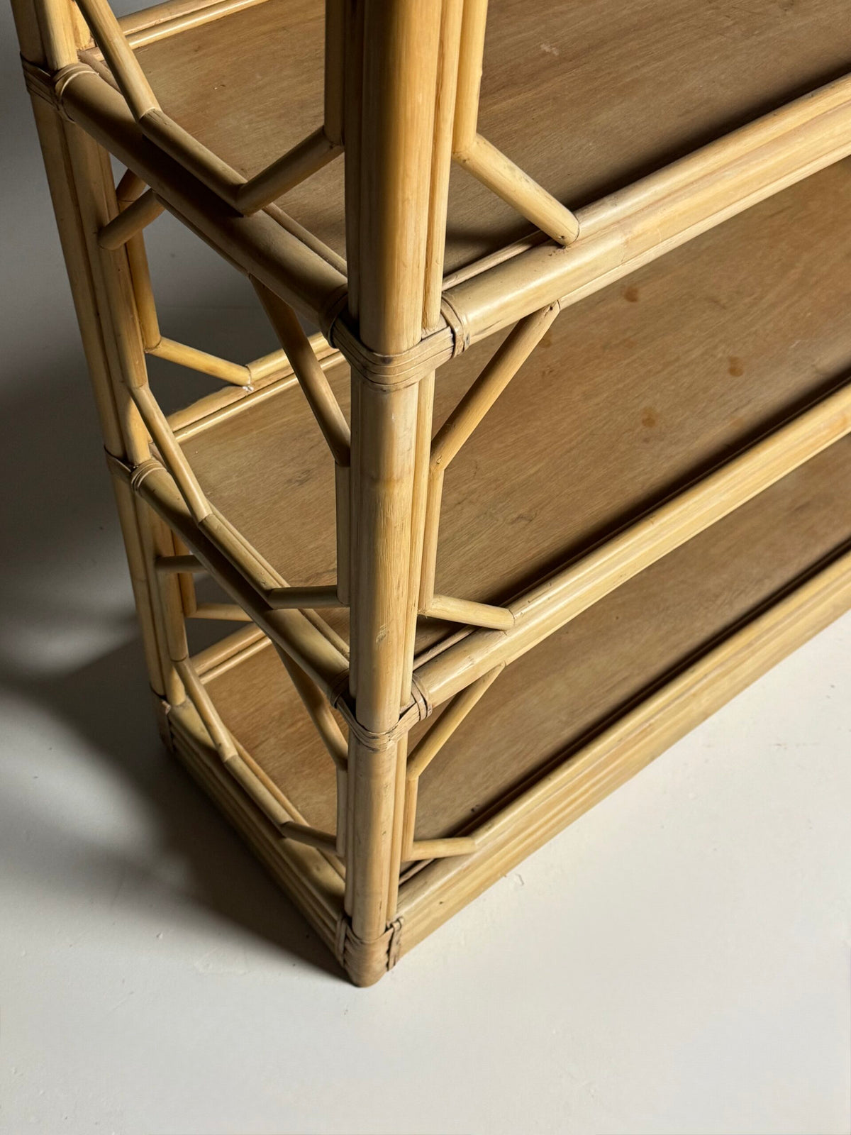 Vintage French Bamboo Bookcase, c. 1980, photo 6
