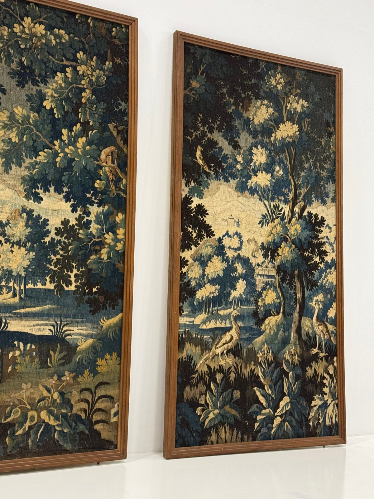 Pair of Framed 18th Century Aubusson Tapestries, France, photo 9