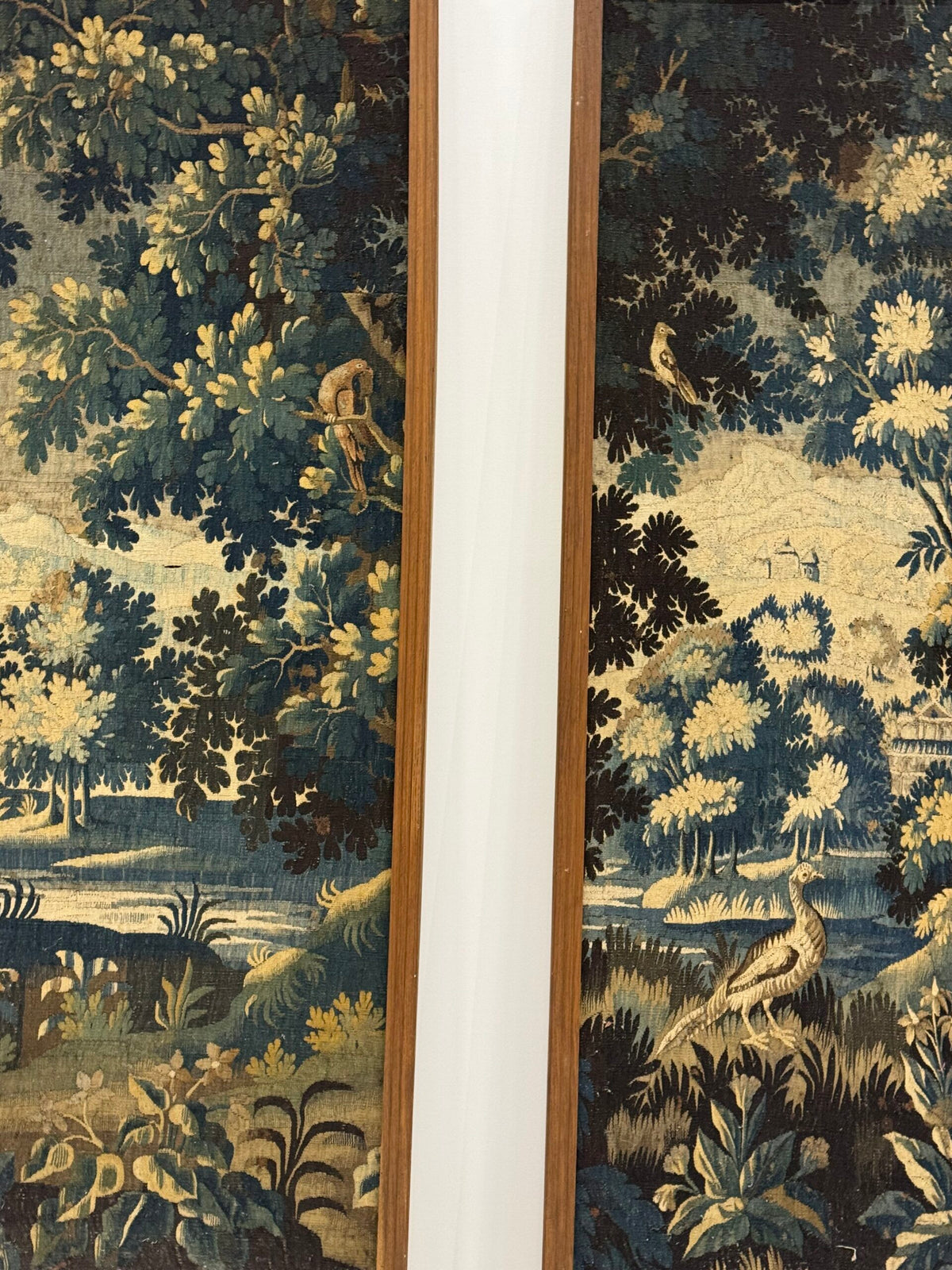 Pair of Framed 18th Century Aubusson Tapestries, France, photo 8