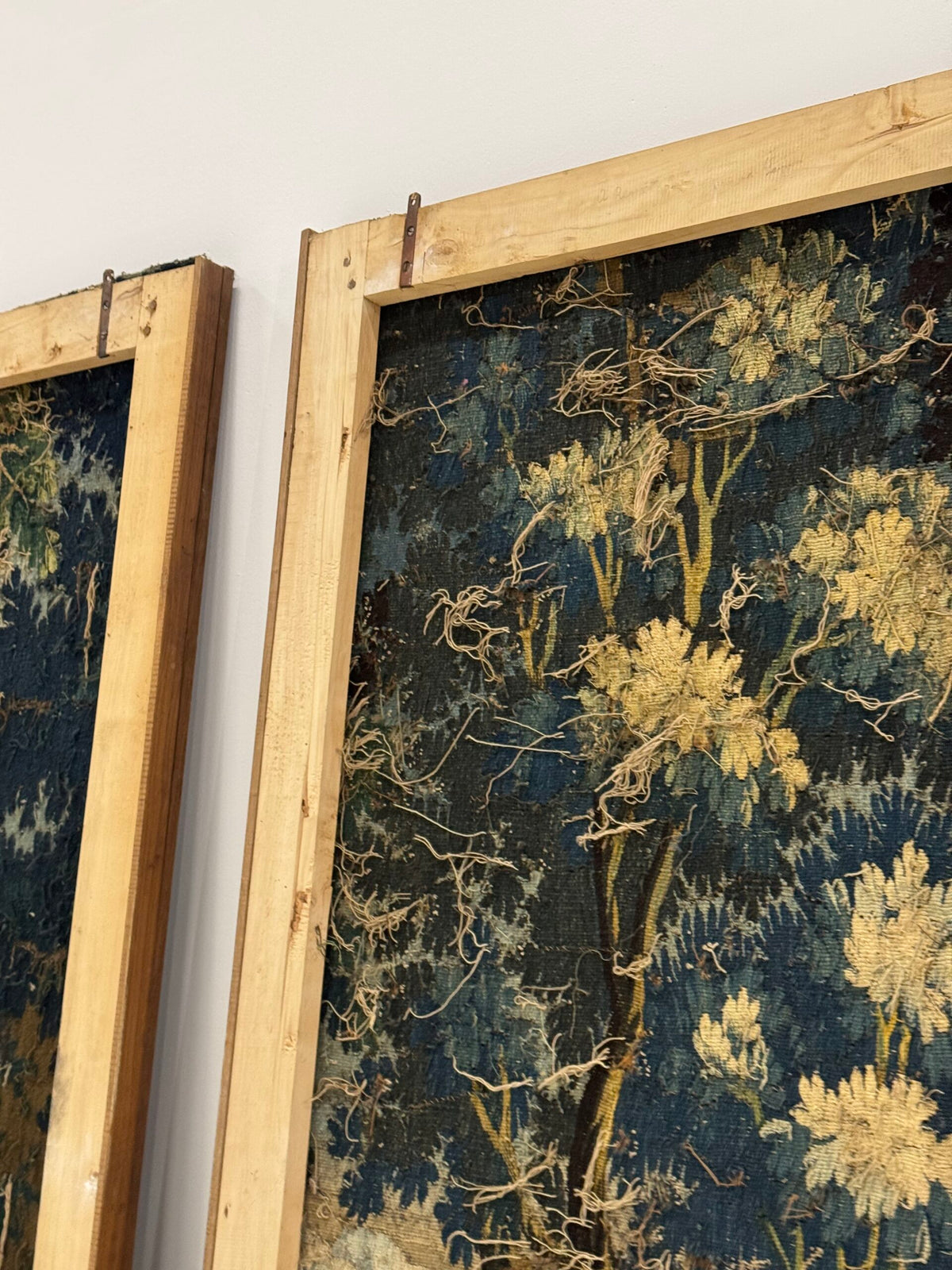 Pair of Framed 18th Century Aubusson Tapestries, France, photo 24