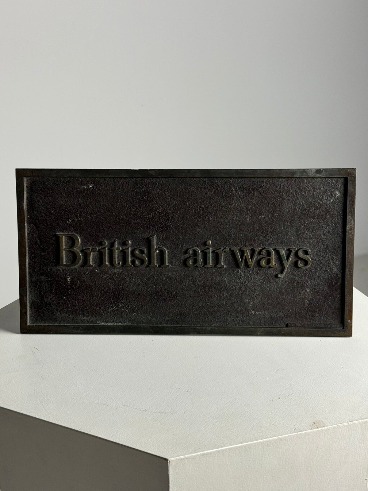 Bronze British Airways Plaque, c. 1974 to 1985, photo 9