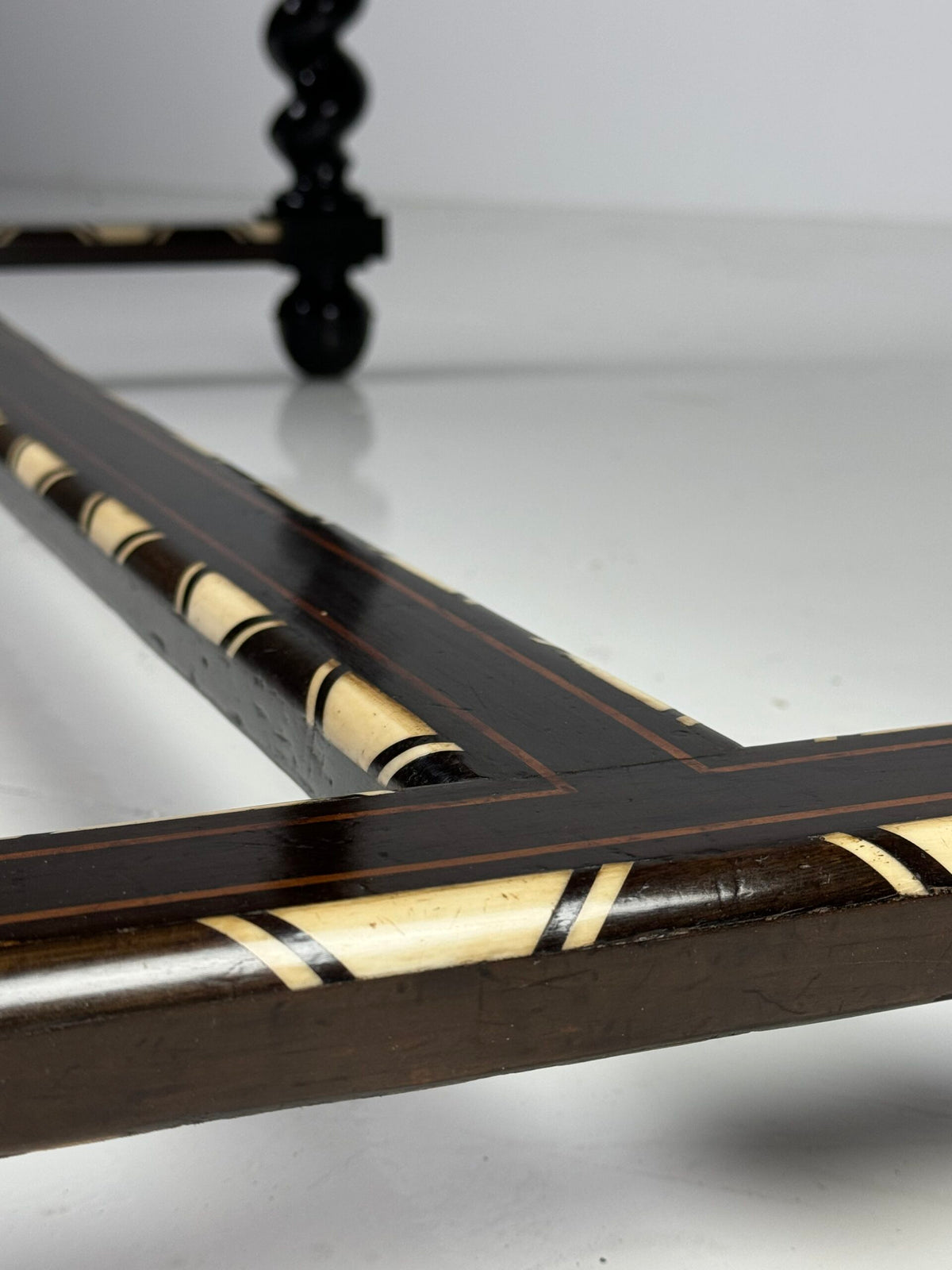Dutch Marquetry Writing Table with Bone Inlay, 19th Century, photo 17