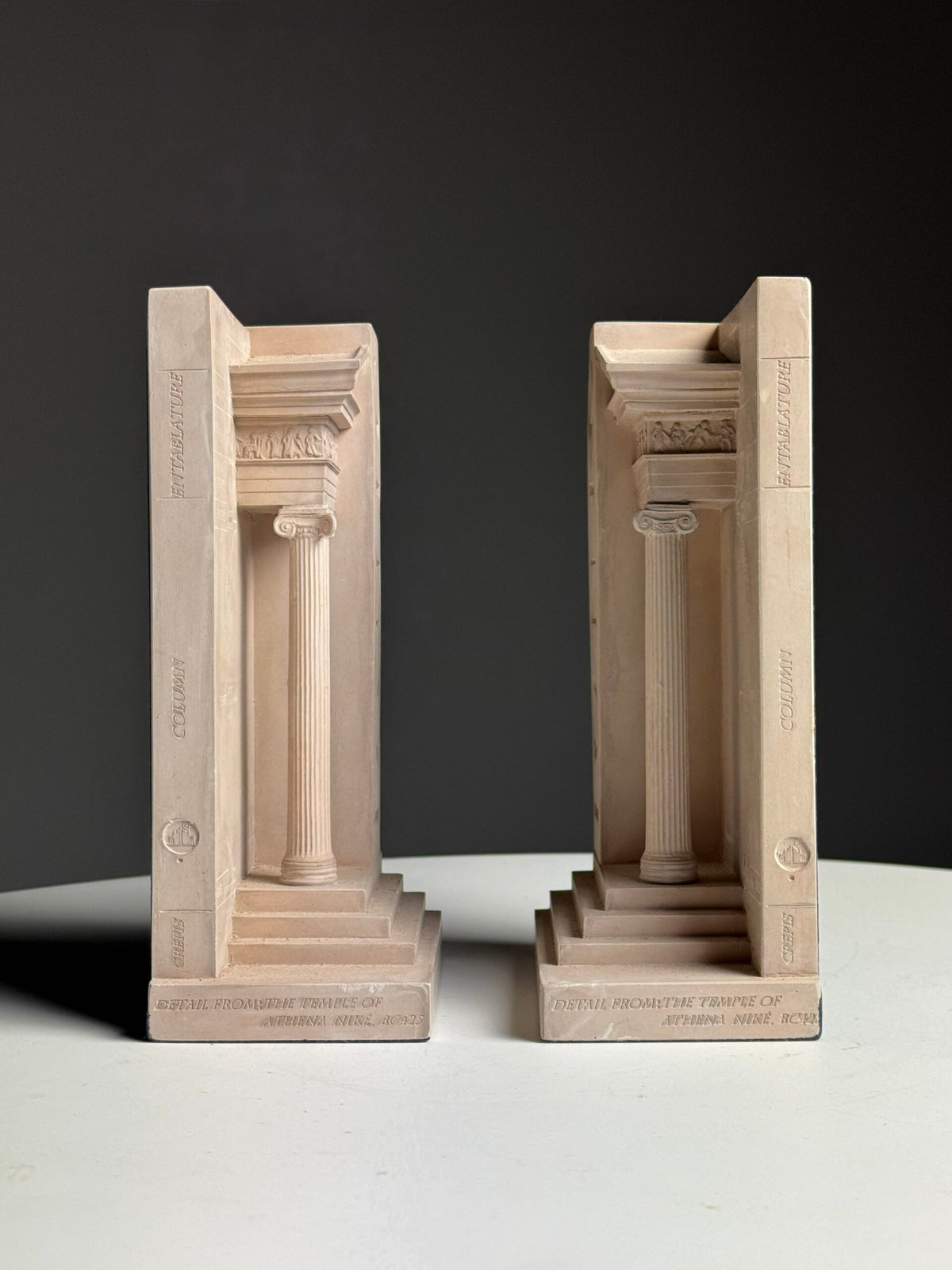 Pair of Ionic Architectural Bookends, England, photo 6