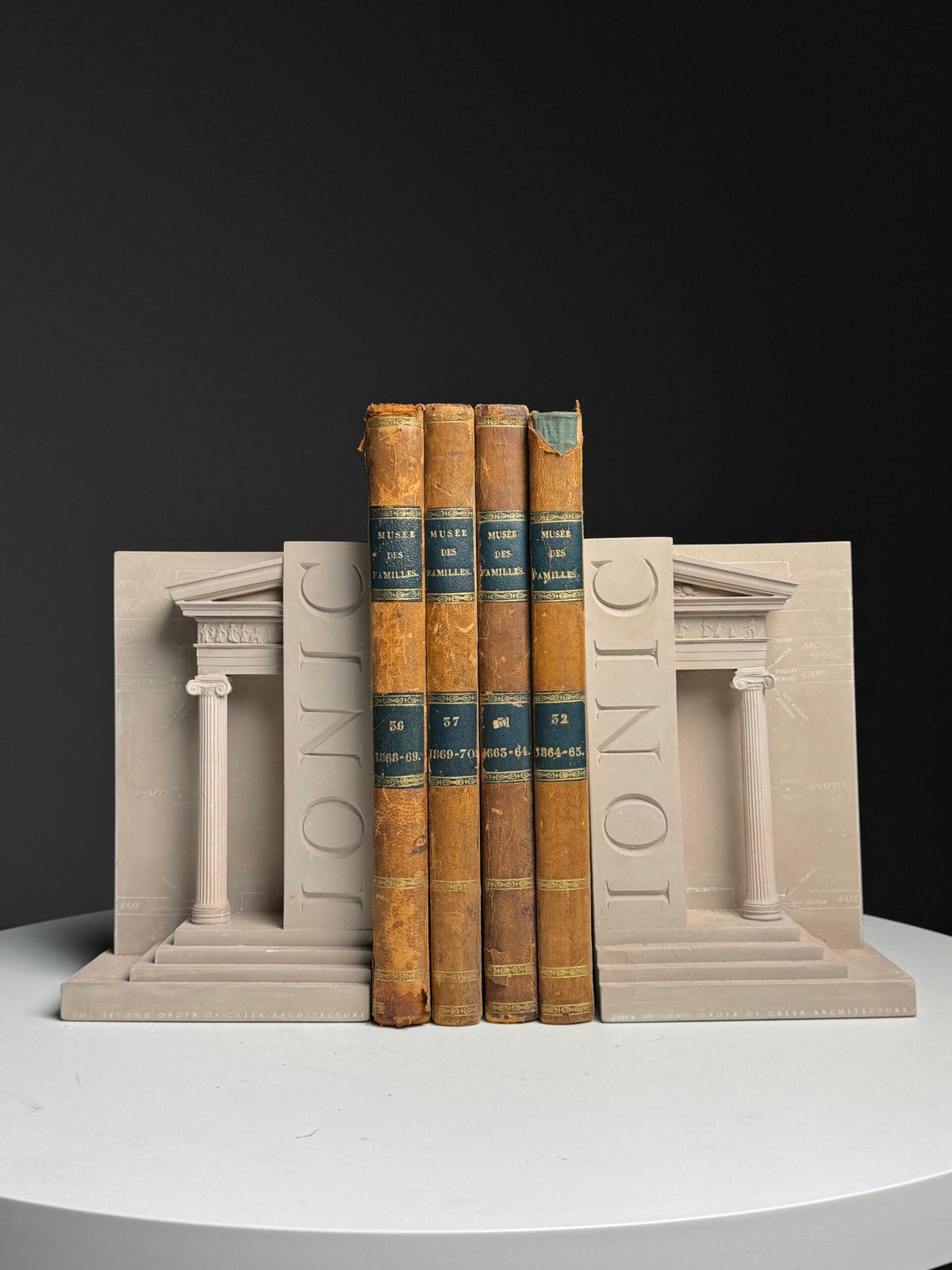 Pair of Ionic Architectural Bookends, England, photo 4