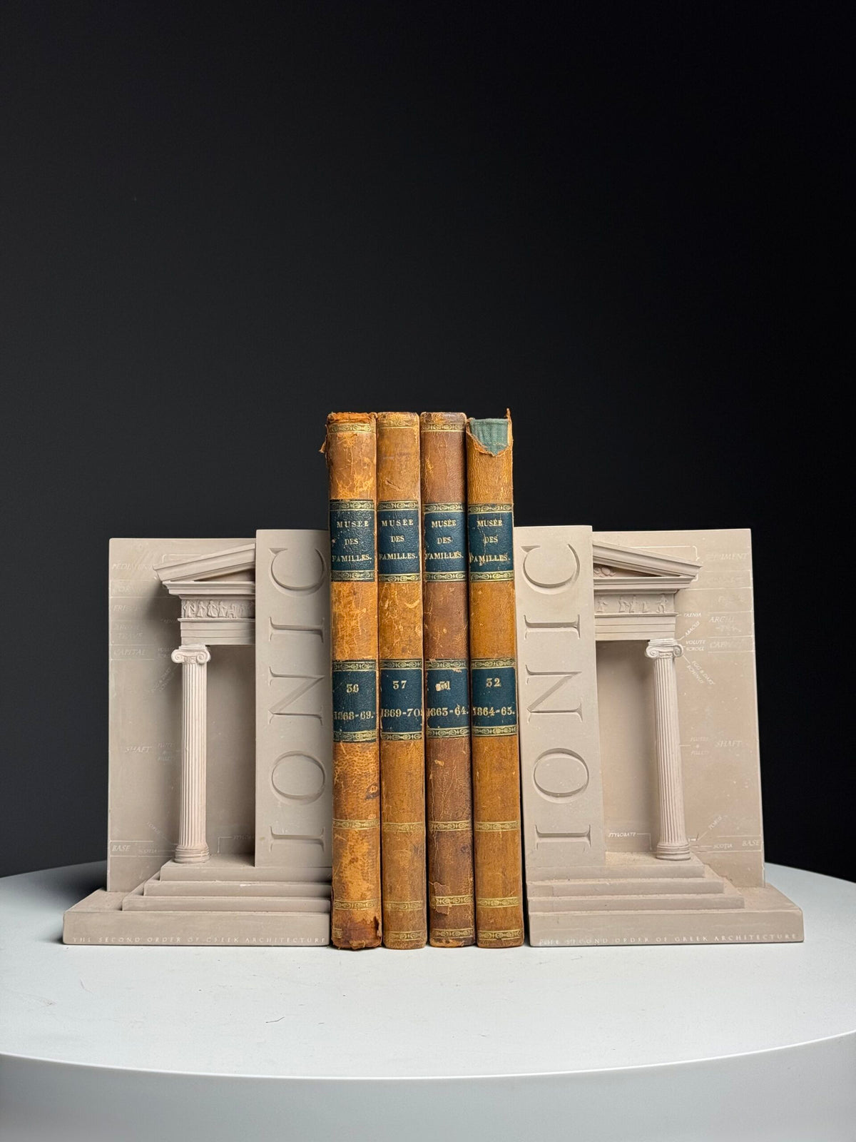 Pair of Ionic Architectural Bookends, England, photo 3