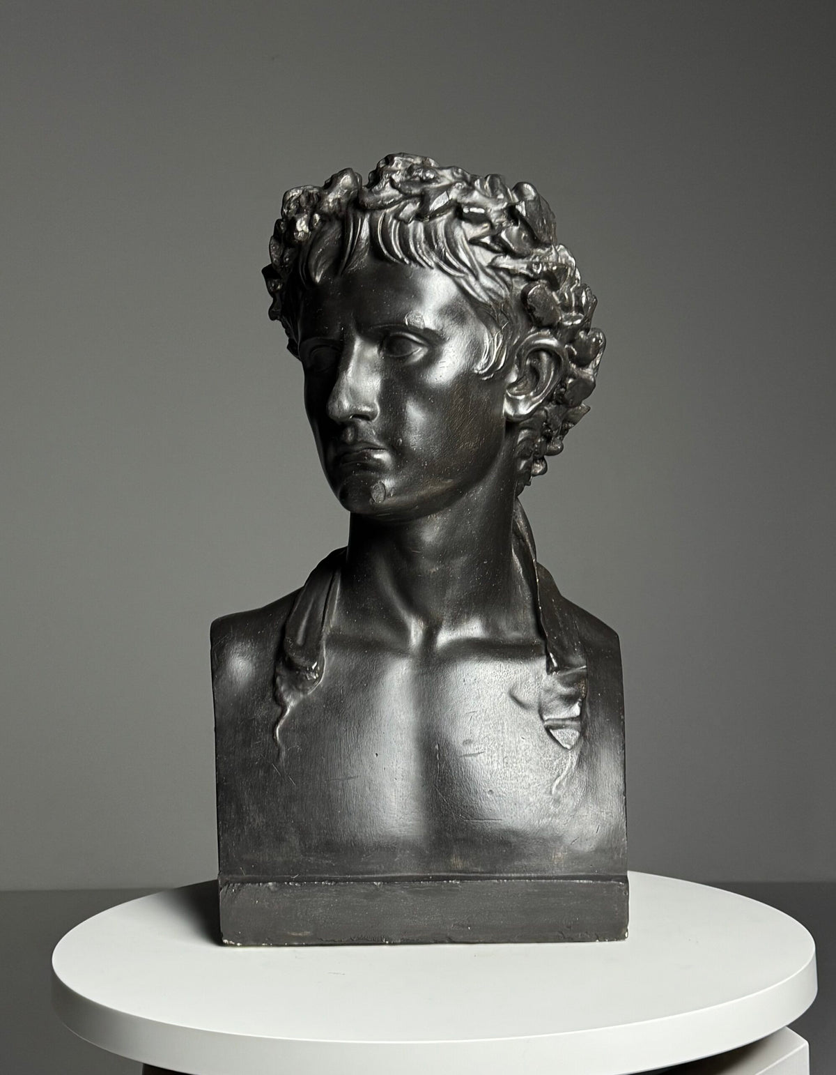 Life-size Plaster Bust of Emperor Augustus, c. 1890, photo 18