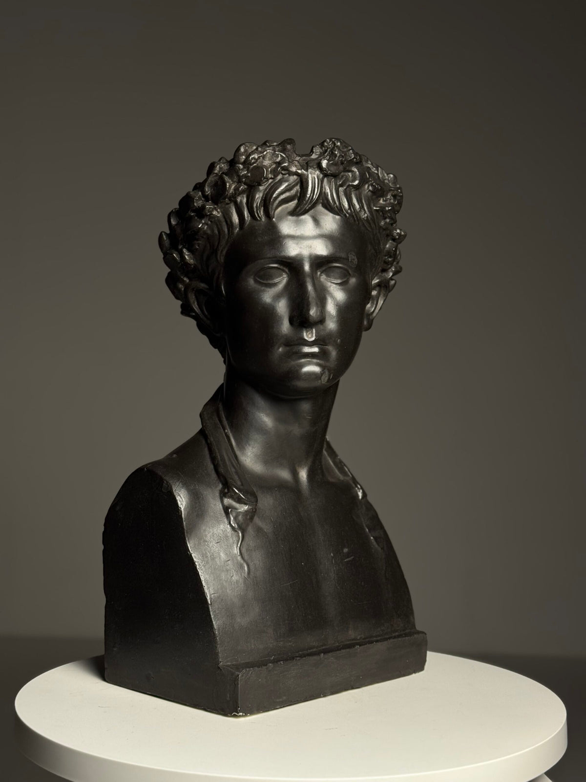 Life-size Plaster Bust of Emperor Augustus, c. 1890, photo 17