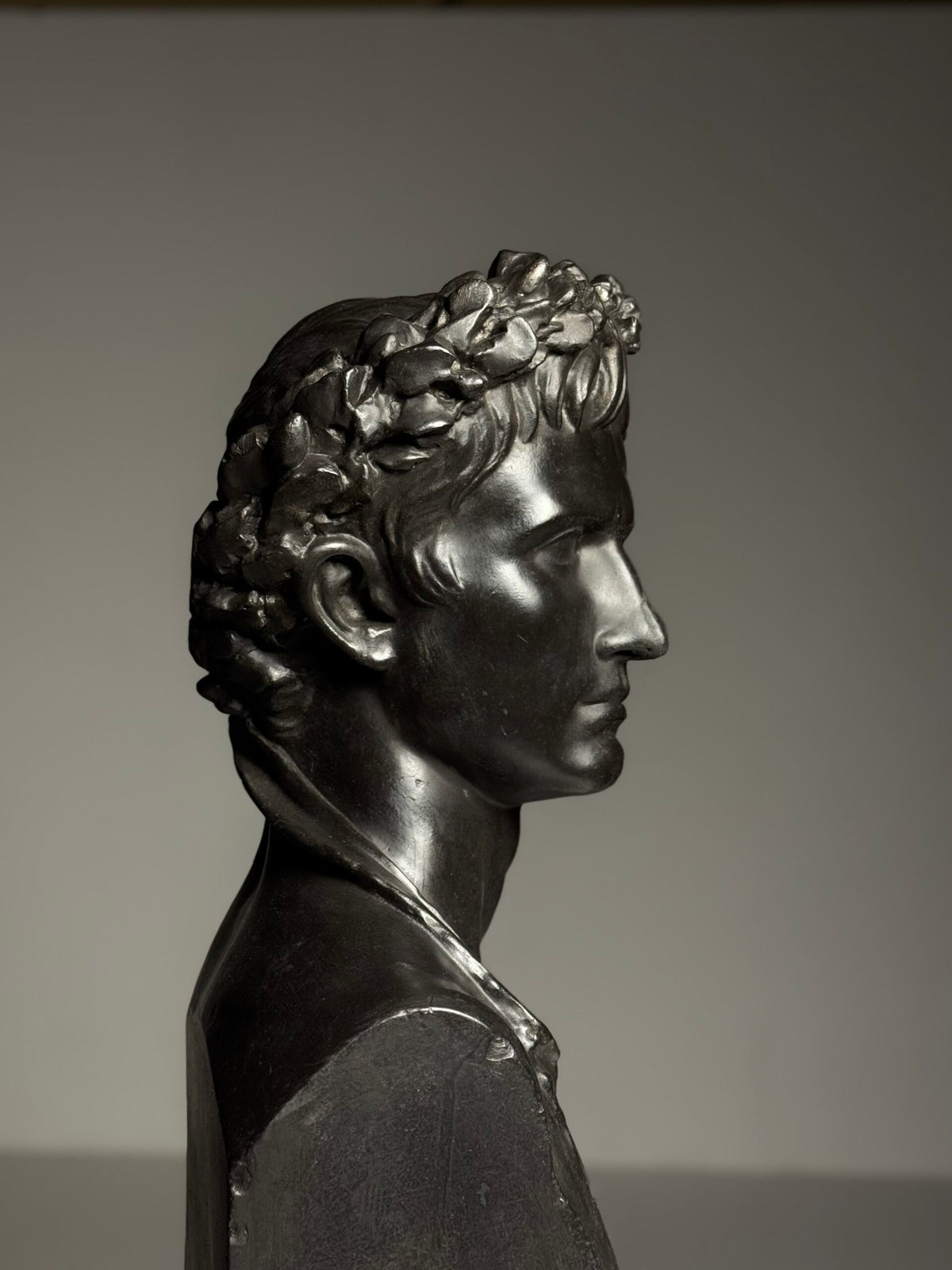 Life-size Plaster Bust of Emperor Augustus, c. 1890, photo 3