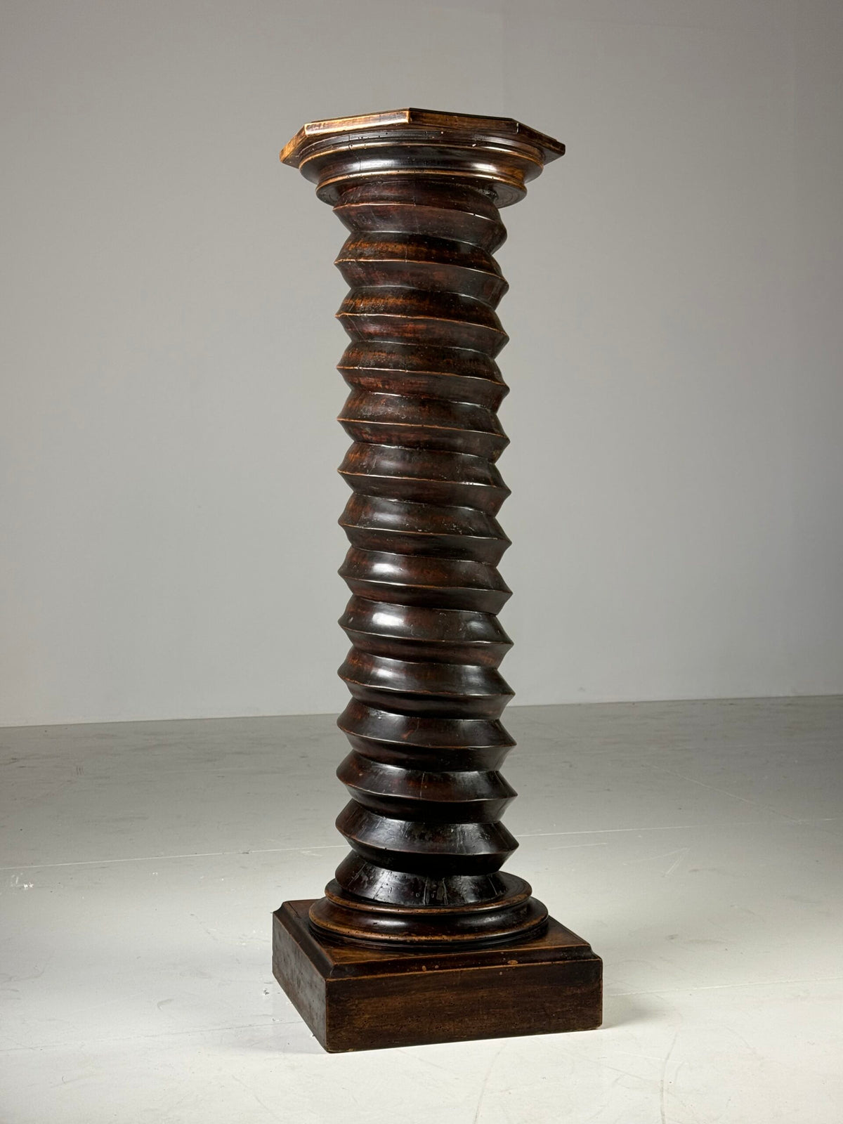 Large French Screw Column Pedestal, Early 20th Century, photo 2