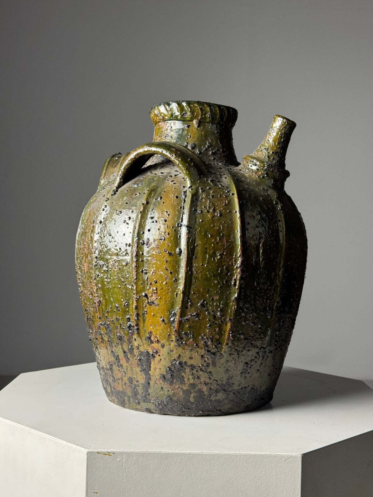 French 18th Century Green Glazed Jug, photo 14
