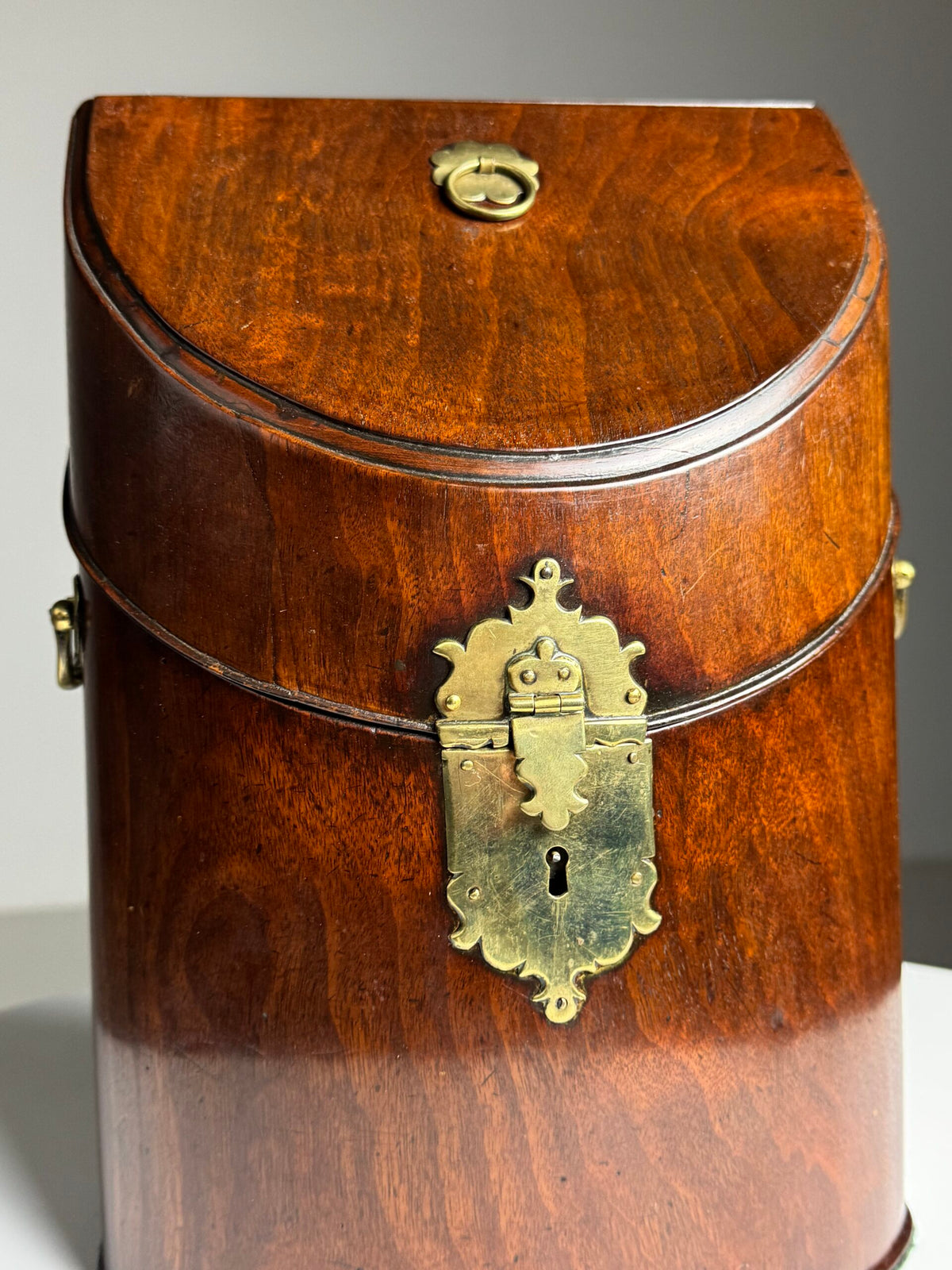 18th Century English Mahogany Cutlery Box Converted to Letter Holder, photo 16