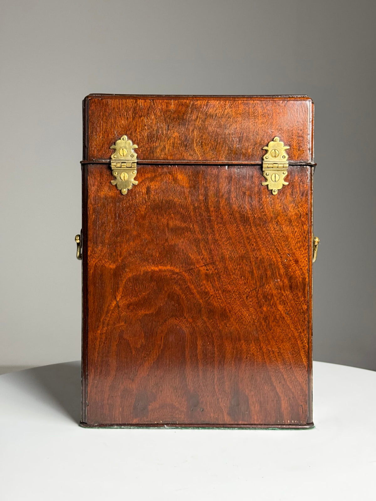 18th Century English Mahogany Cutlery Box Converted to Letter Holder, photo 13