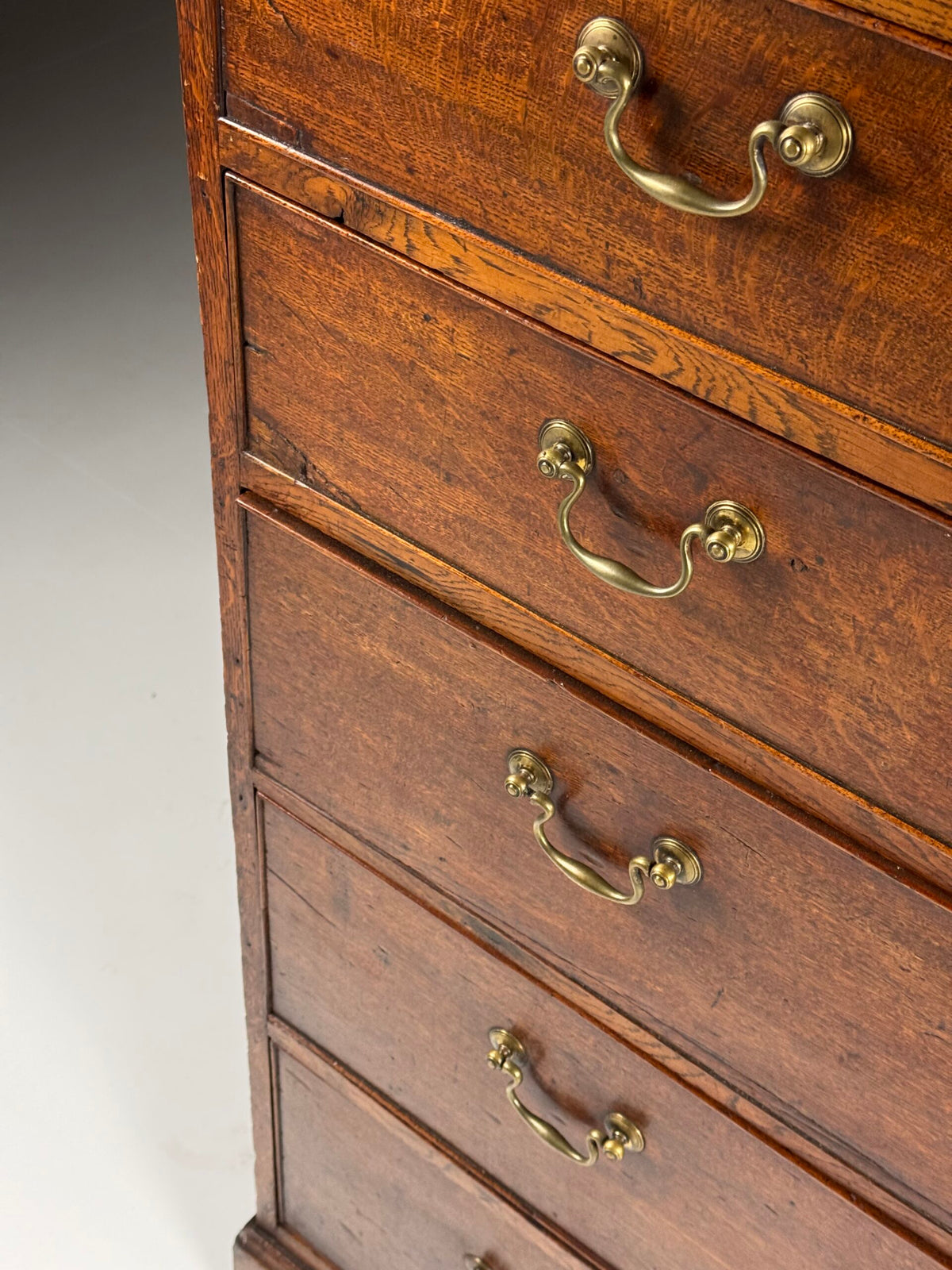 English Oak Tallboy Chest of Drawers, Early 19th Century, photo 17