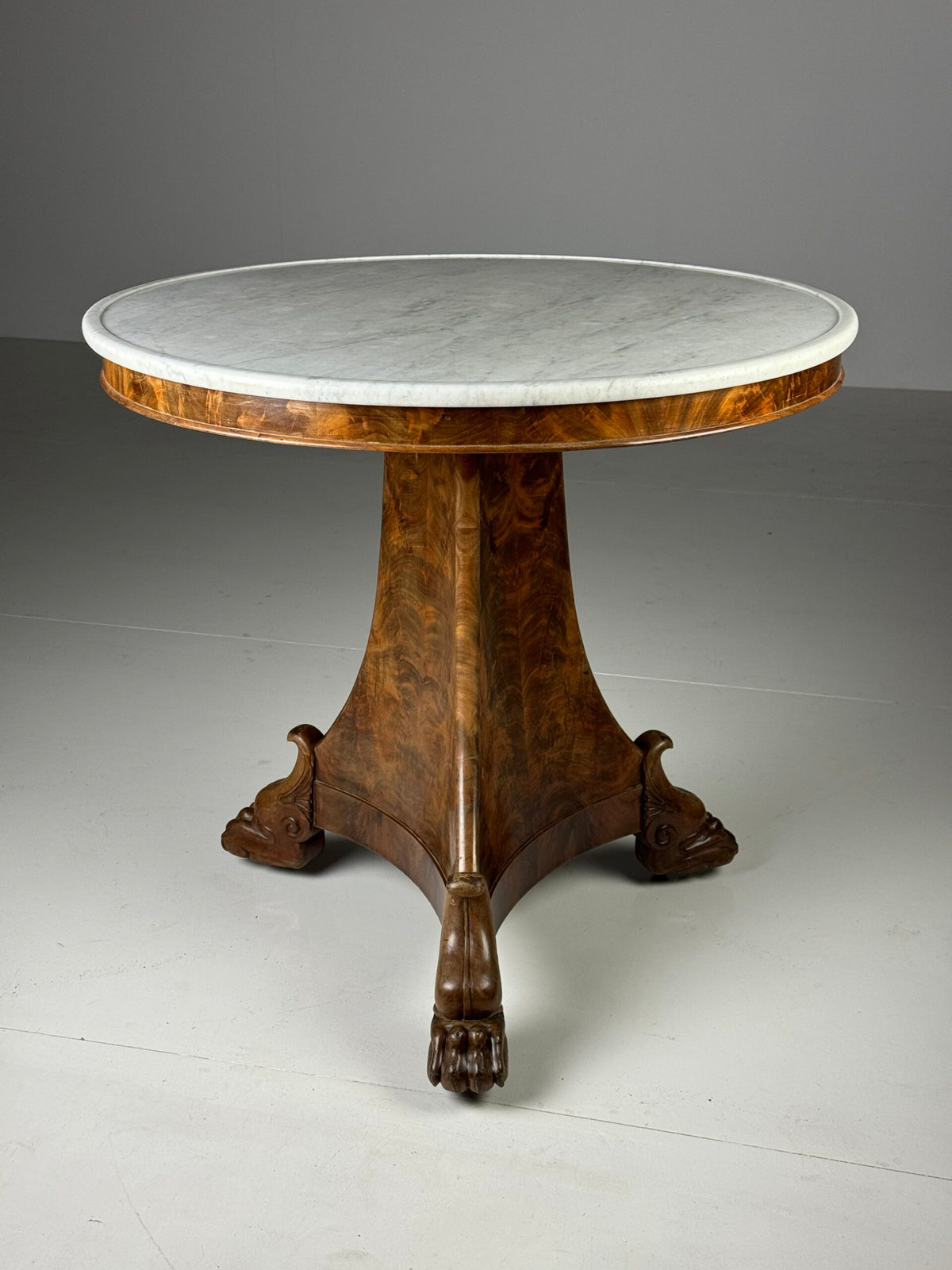 French Empire Mahogany Gueridon Center Table, Early 19th Century, photo 6
