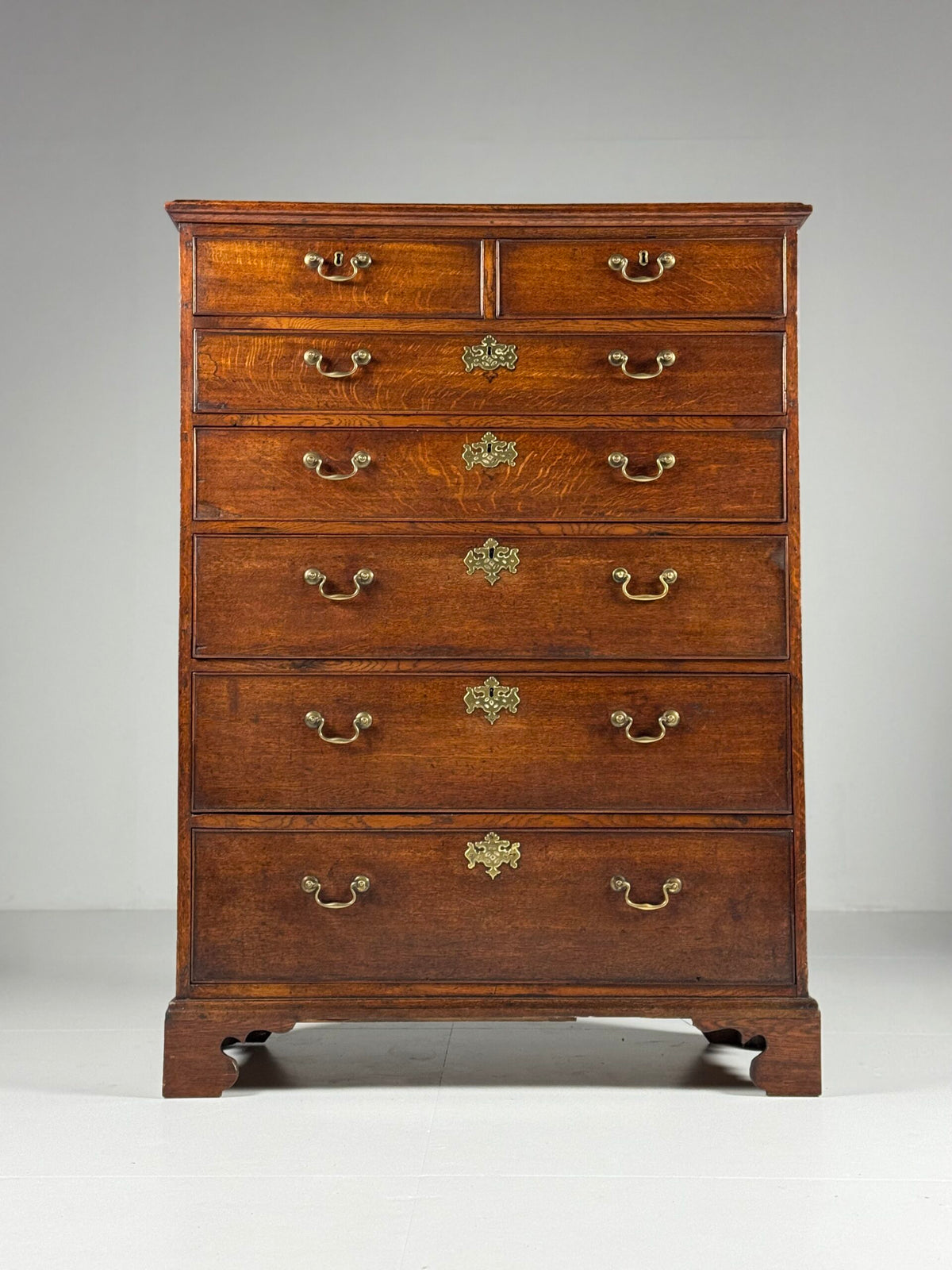 English Oak Tallboy Chest of Drawers, Early 19th Century, photo 11