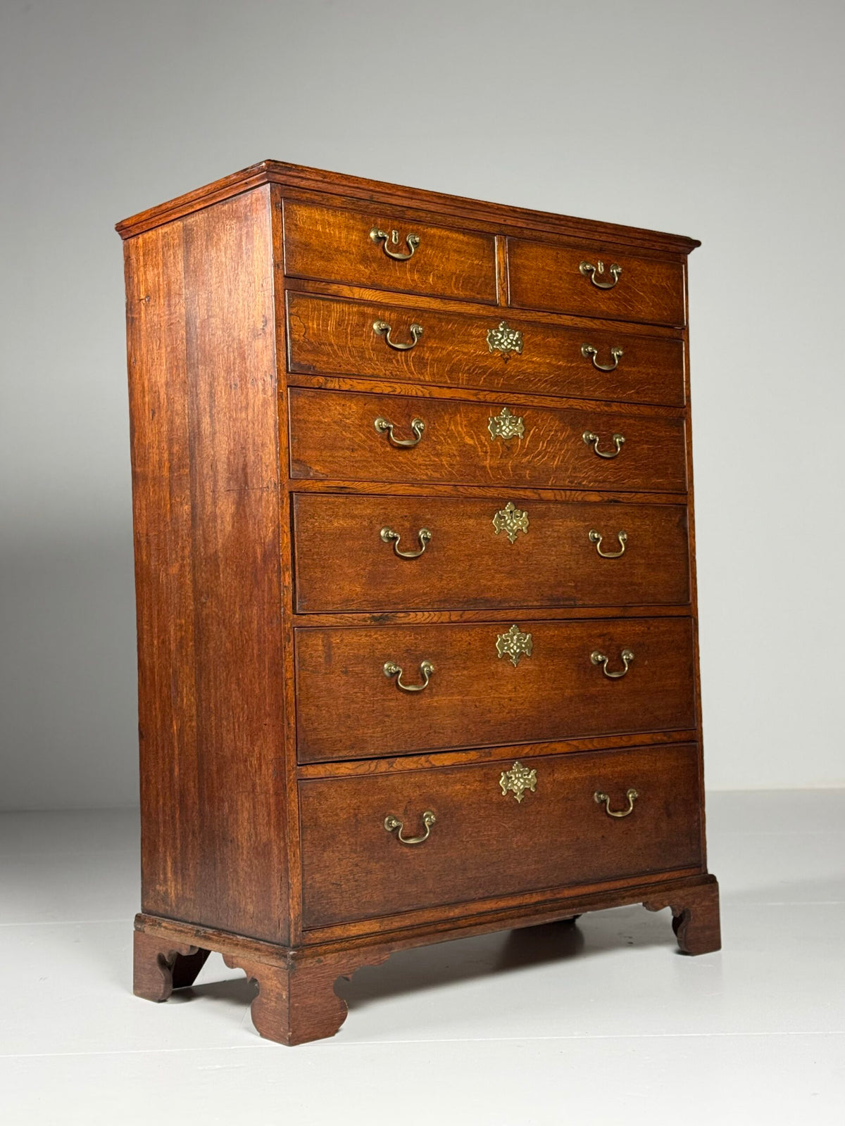 English Oak Tallboy Chest of Drawers, Early 19th Century, photo 9