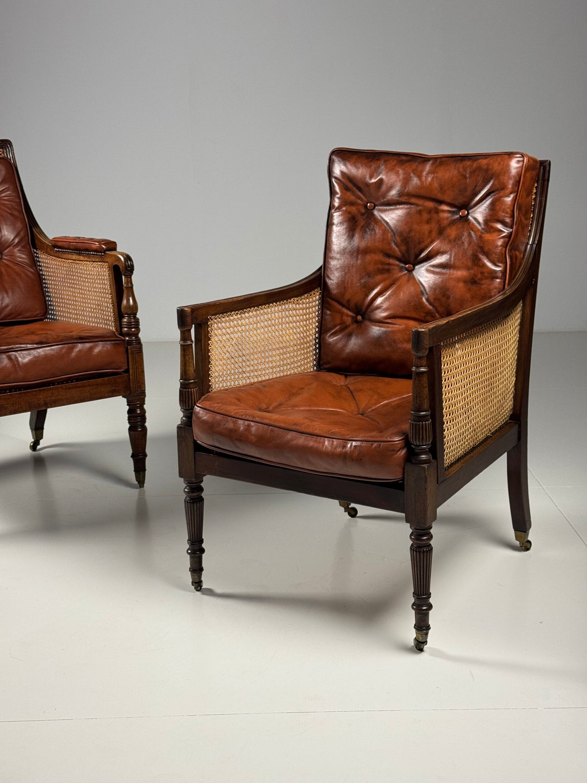 English Mahogany Library Bergere Chair, George IV, 1825, photo 29