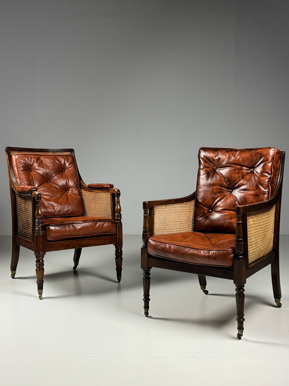 English Mahogany Library Bergere Chair, George IV, 1825, photo 30