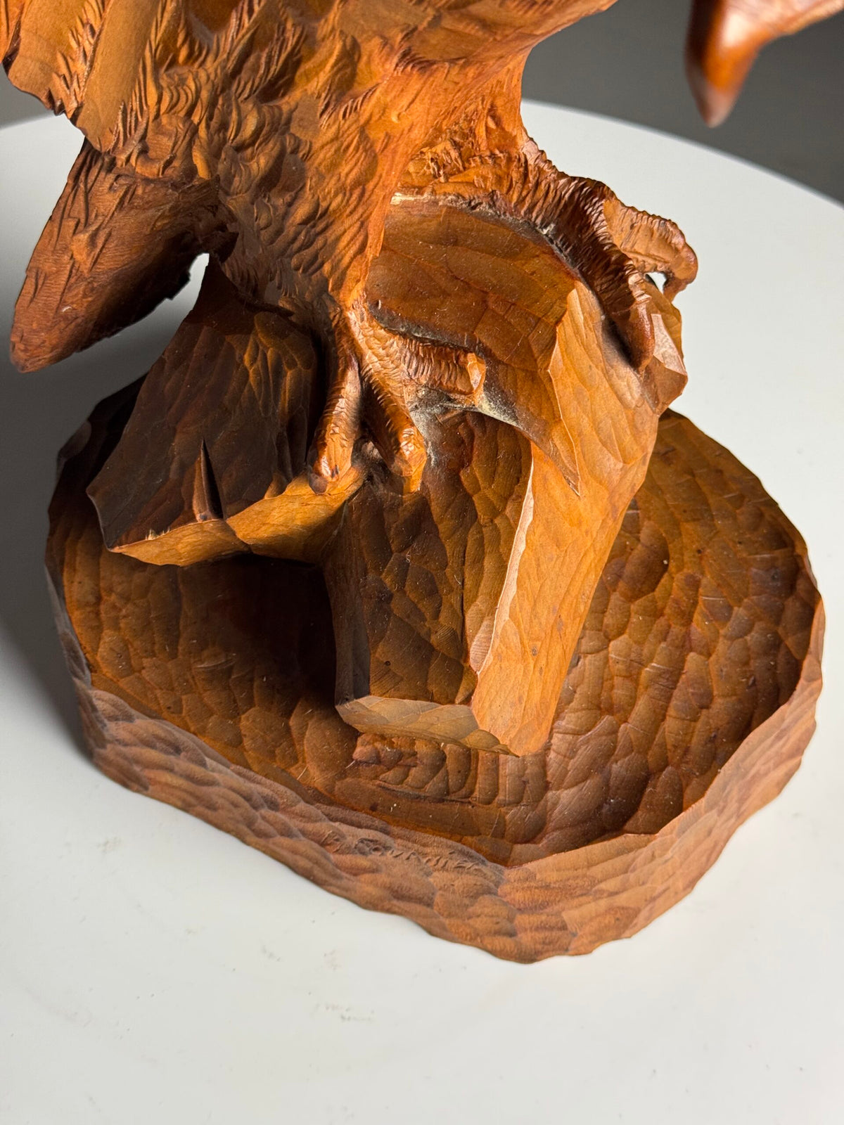 Black Forest Eagle Sculpture on a Rock, Early 20th Century, photo 12