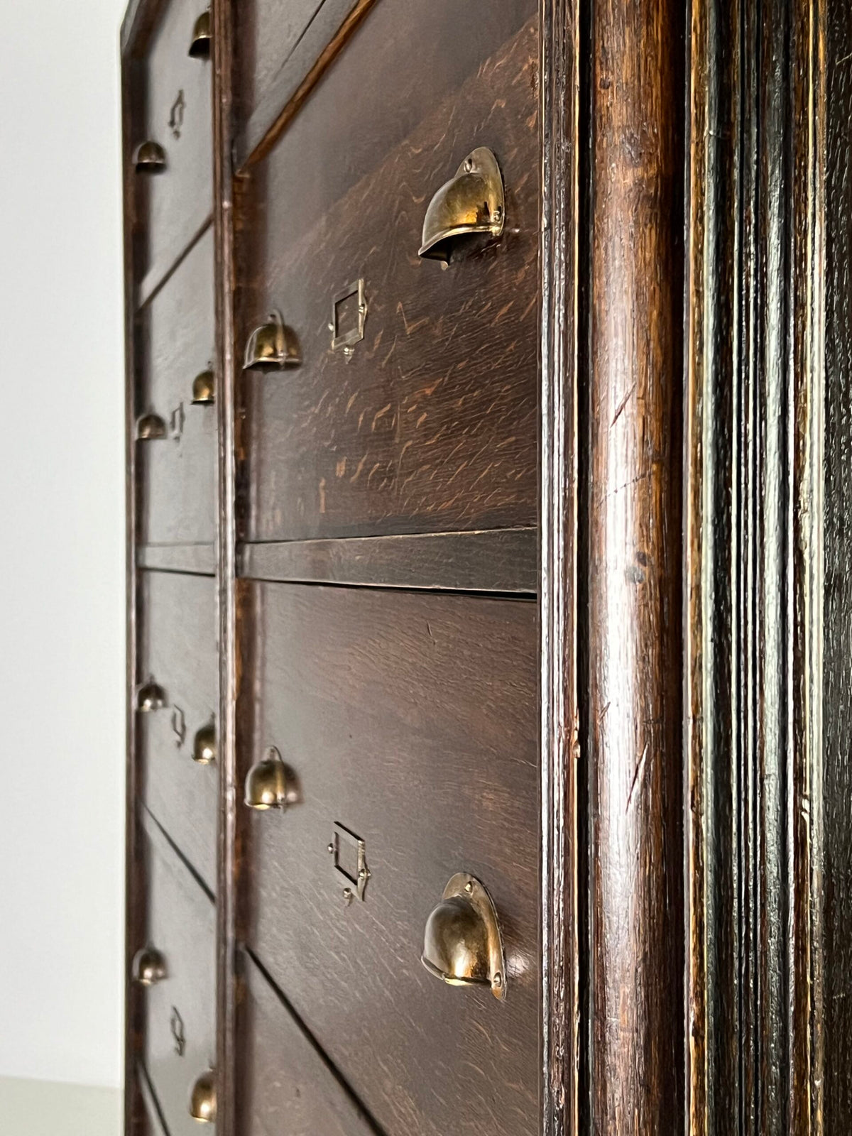 Solid Oak Apothecary Cabinet, Belgium c. 1900, photo 9