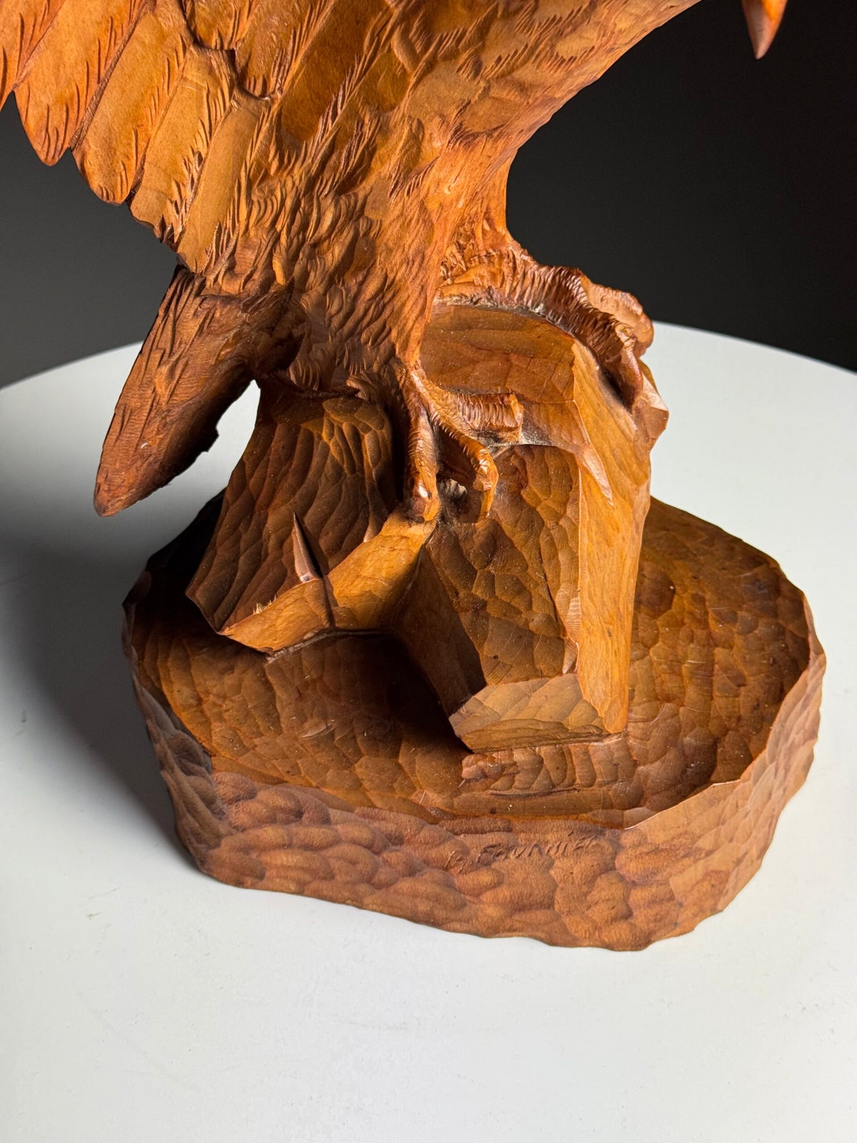 Black Forest Eagle Sculpture on a Rock, Early 20th Century, photo 5