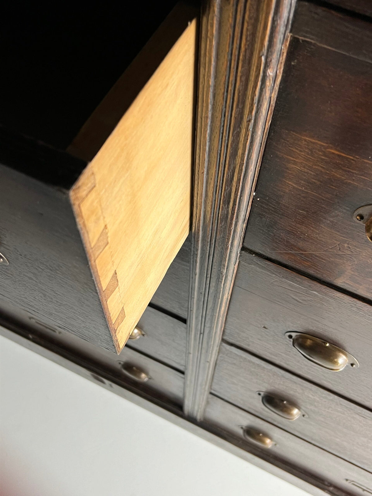 Solid Oak Apothecary Cabinet, Belgium c. 1900, photo 19