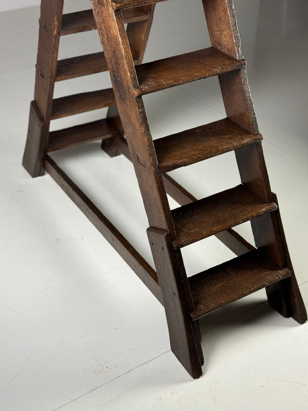Antique Oak Library Steps, 19th Century, photo 17