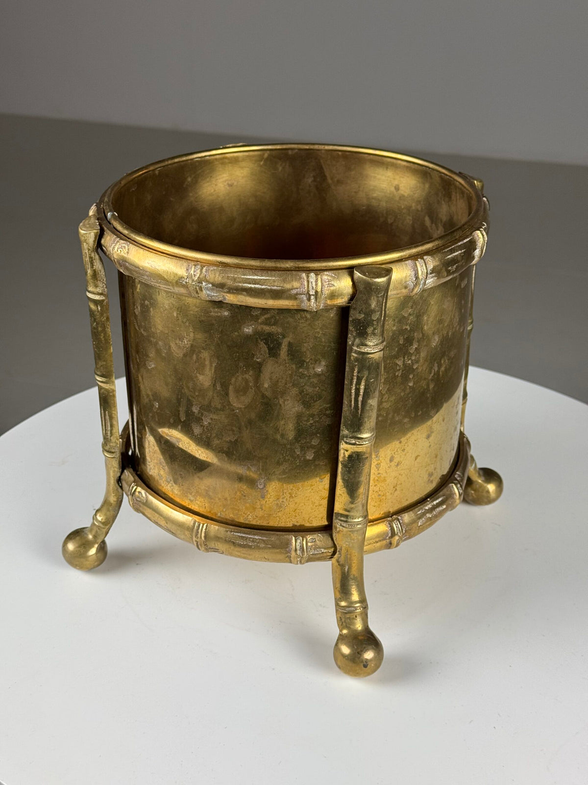 French Faux Bamboo Wine Cooler, Mid 20th Century, photo 5