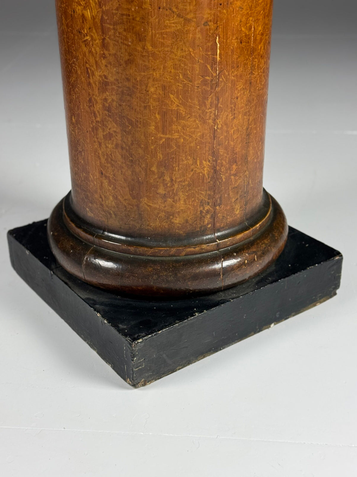 Wooden Faux Bois Column Pedestal, 19th Century, photo 7