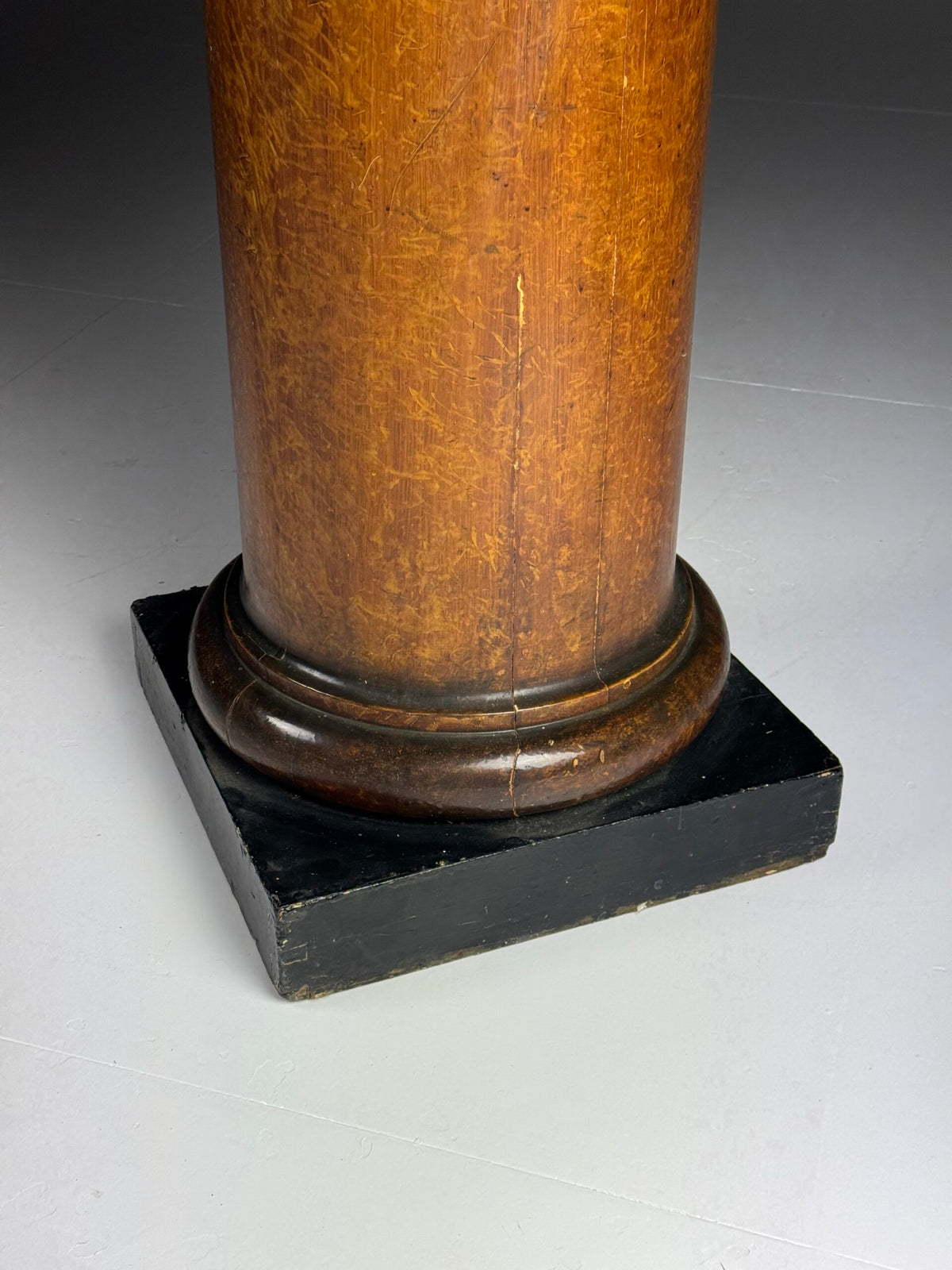 Wooden Faux Bois Column Pedestal, 19th Century, photo 14