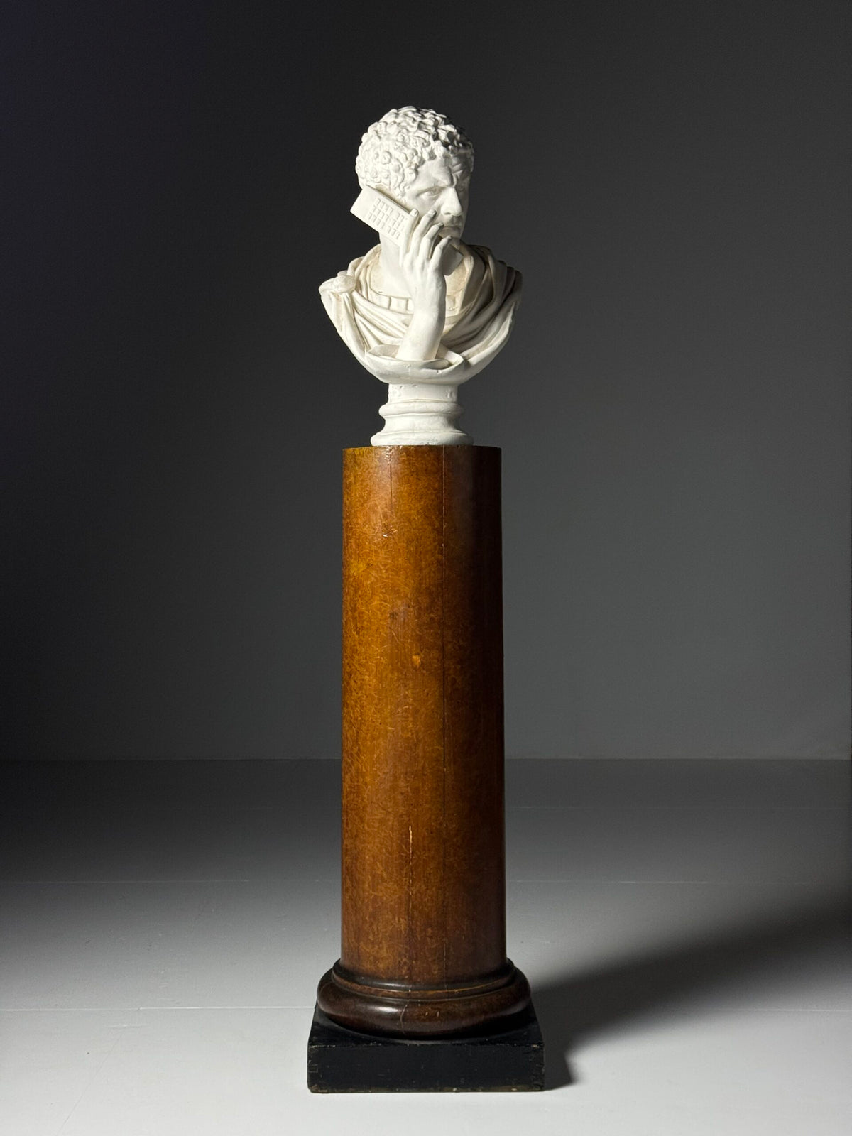 Wooden Faux Bois Column Pedestal, 19th Century, photo 2