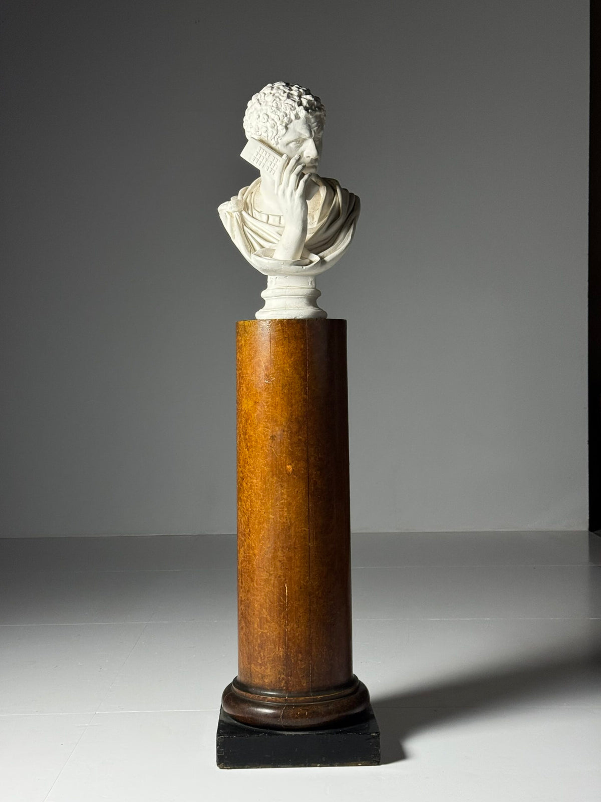 Wooden Faux Bois Column Pedestal, 19th Century, photo 11